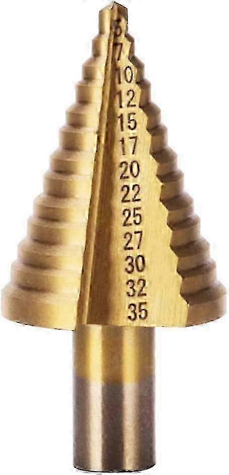 Hss Step Drill Bit, Step Countersink Drill Bit Stepped Spiral Groove Drill Bits With Titan