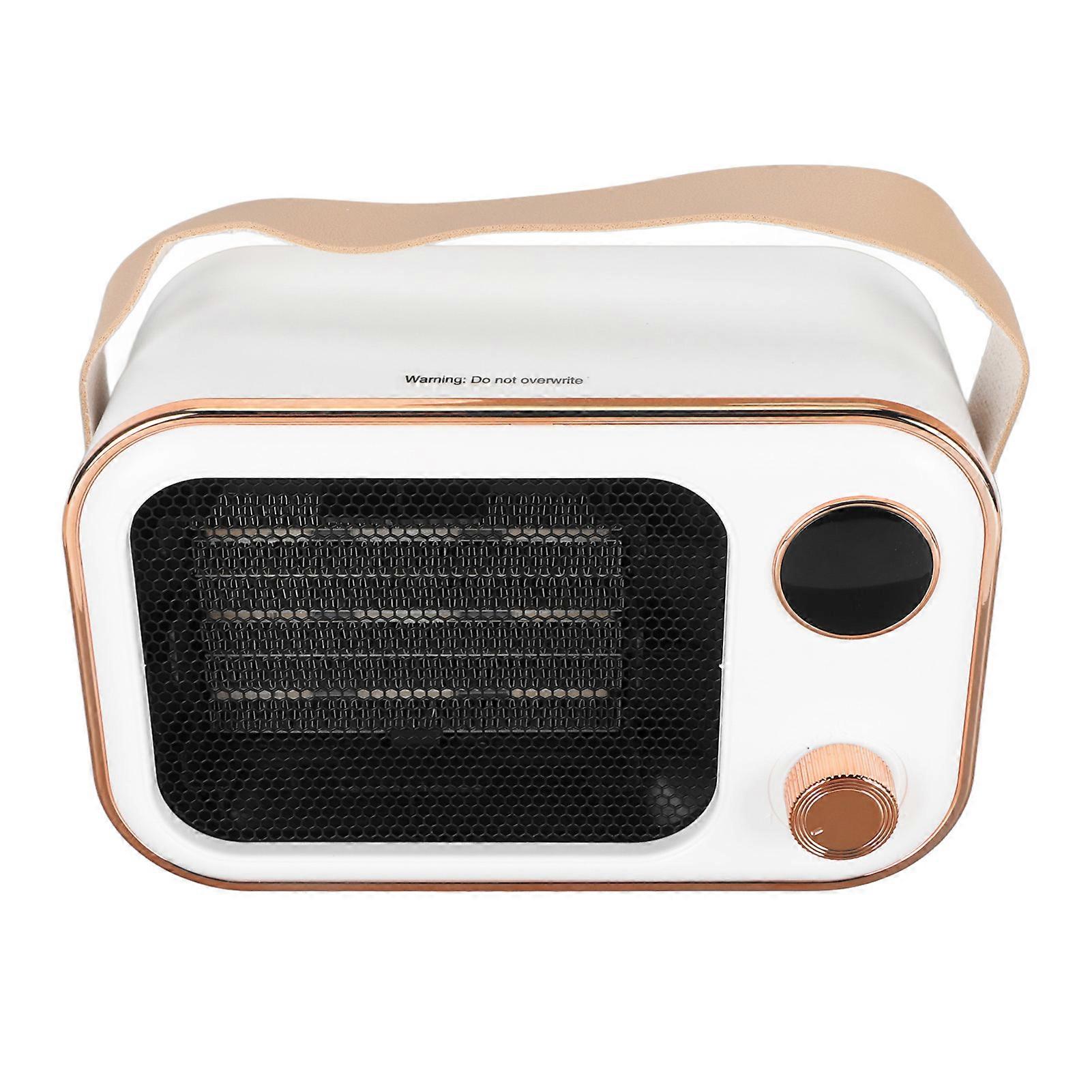 Electric Space 800‑1200W 2 Temperature Mode All Round Warmth Small Heater Fan for Indoor Room Desk