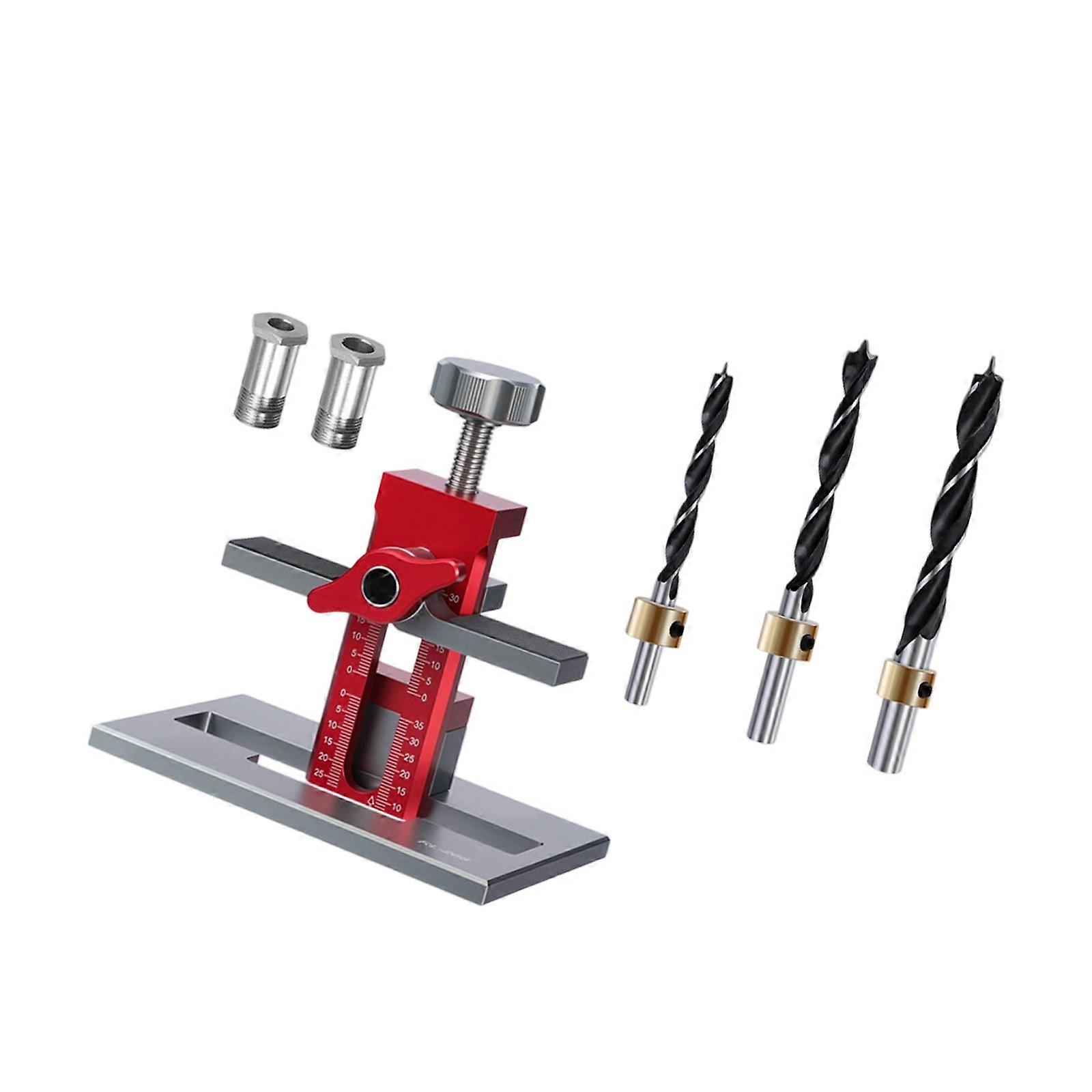 Cabinet Door Mounting Accuracy Guide Tool With Reinforced Clamps For Stable Drilling Action Multicolor