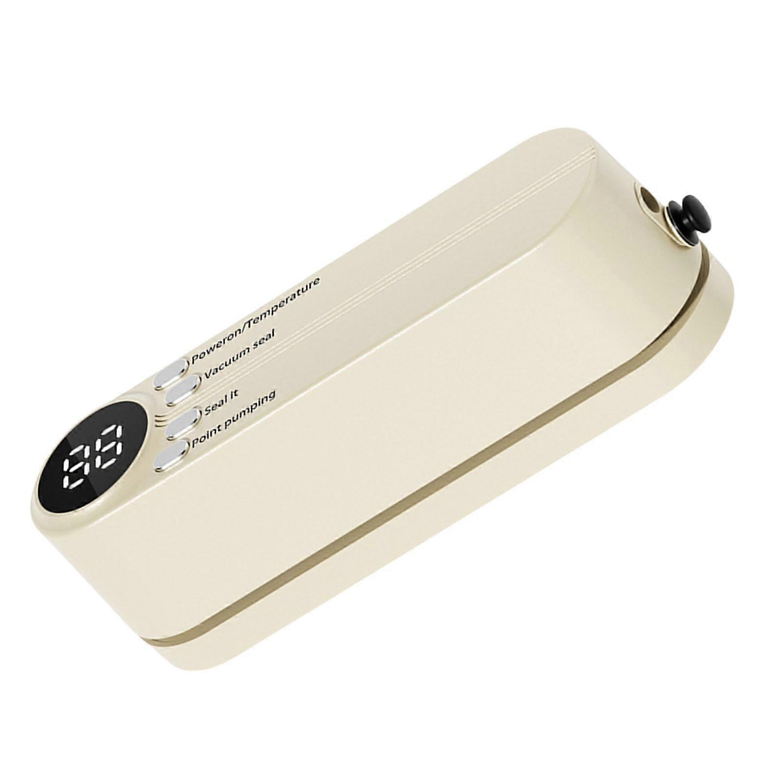 Vacuum Sealer Machine for Fast Food Packaging  Speed Continuous Sealing Creamy White