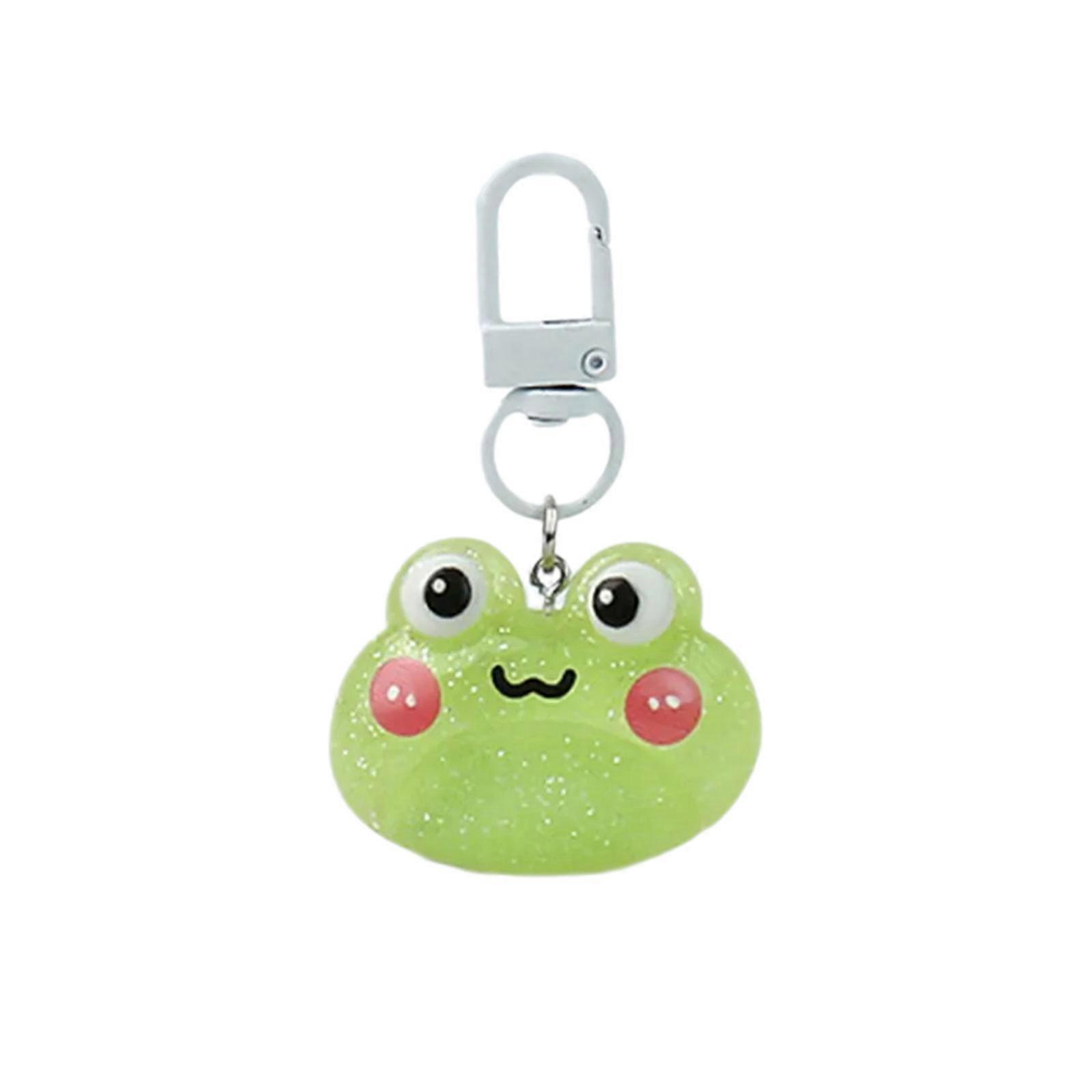 Simple Treefrog Pack Charm Clear Rosin Keychain Thin Mixture Hook Practical Decorative Addition Perfect For Daily Rudiments Multicolor