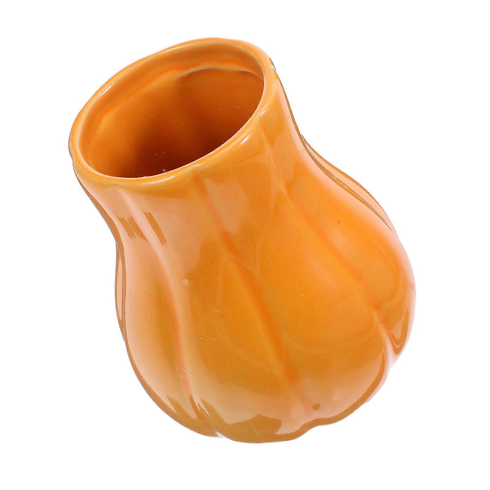 Halloween Ceramic Pumpkin Utensil Holder for Cooking Tools