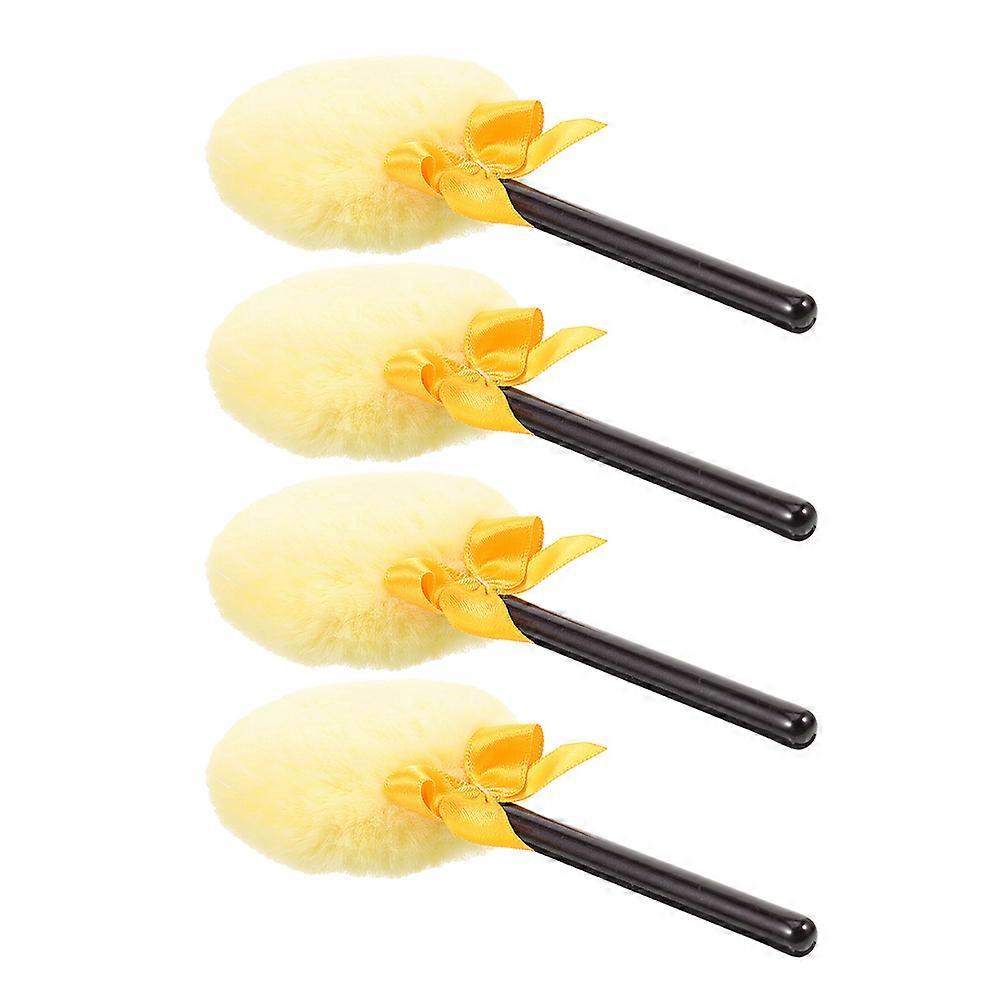 Makeup Powder Puff for Sensitive Skin Lollipop Shaped 4Pcs Set