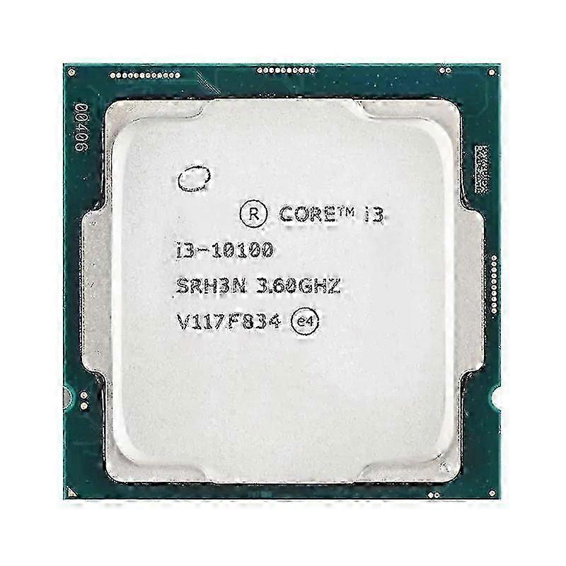 Core i3-10100 CPU - Socket LGA 1200 4 Cores 8 Threads 3.6GHz 6MB L3 Cache 65W.