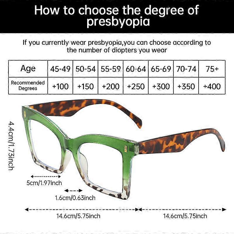 Unisex Fashion Retro Leopard Print Reading Glasses, Stylish 1 Pair Design for All, Perfect for Everyday Use, High Quality Eyewear