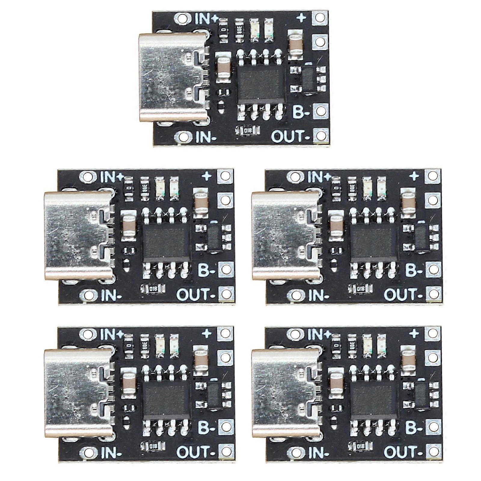 TP4057 1A 3.7V 4.2V Type C Lithiums Battery Charging Panel Safe Charging with Protections Board Multicolor