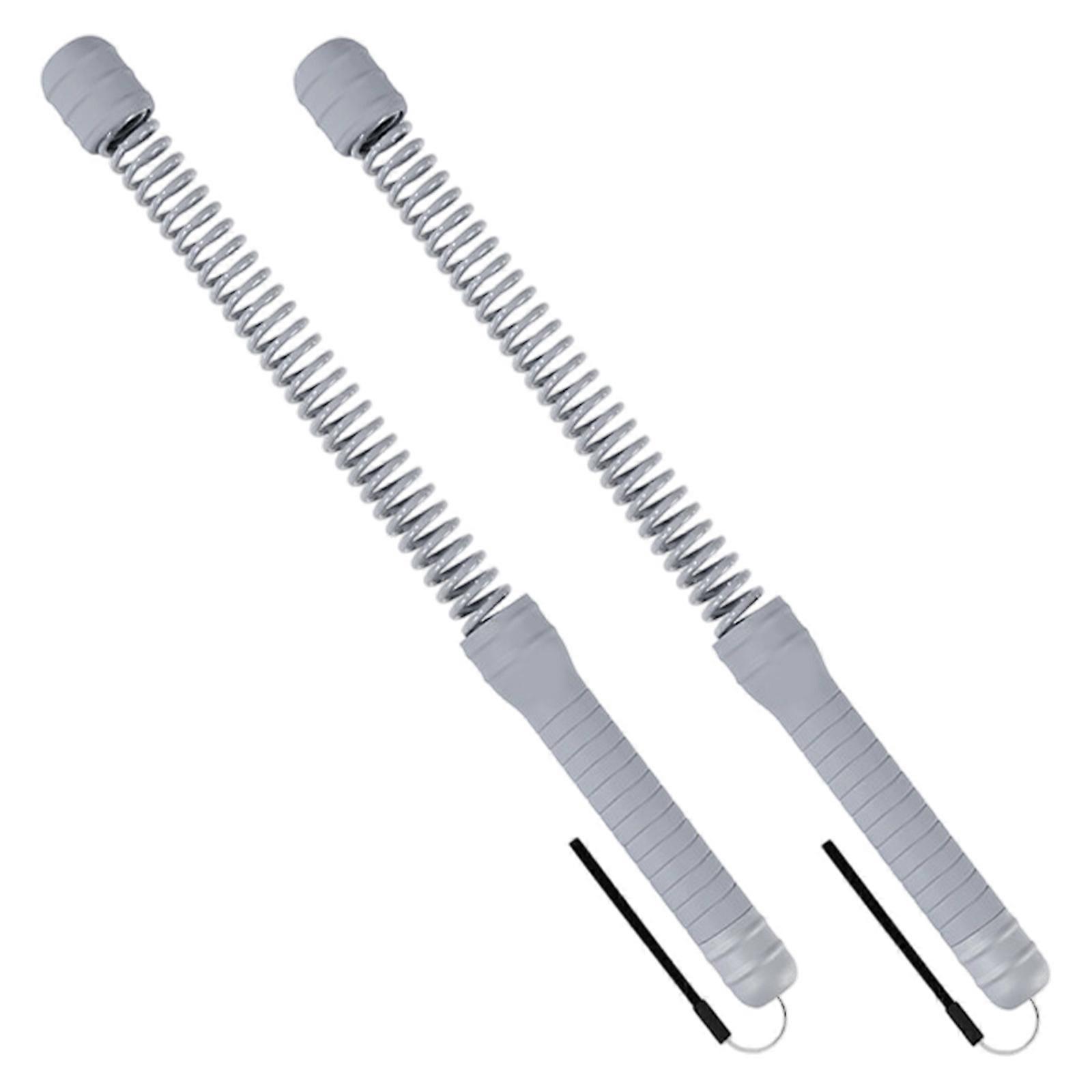 Heavy Type Elastic Steel Training Rope Nonslip Handle Compacts Design Muscle Building Exercise Tool  Misty gray model