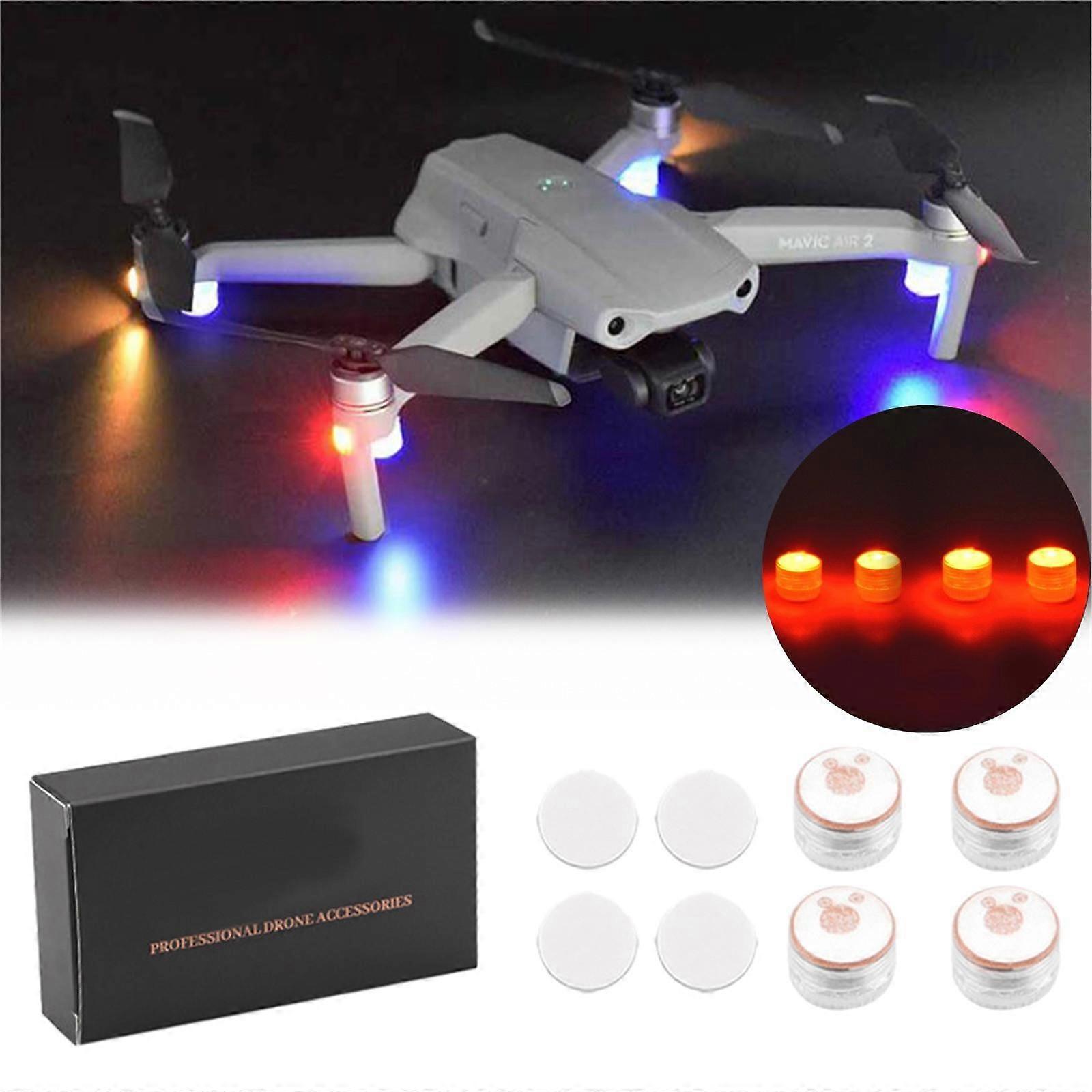 Drone LED Night Flight Flashing Strobe Lights, Anti-Collision Indicator Light compatible with Mini 3 Pro Mavic 3 2S/2/Mini 2
