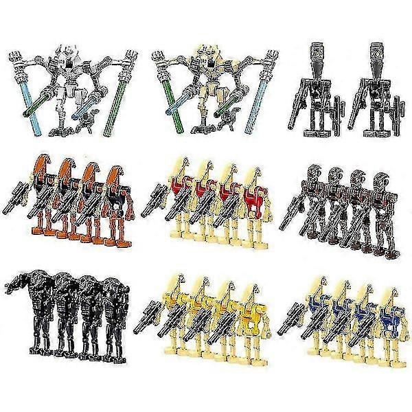 28-pack of fighting soldiers, generals and droids with weapons - Minifigure set, building blocks, action figures, toy, gift for children FBO