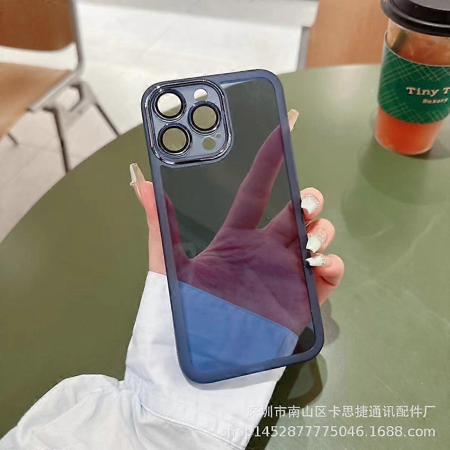 iPhone 17 Pro Lens Screen Protector Blue Ribbon Electroplated Transparent Eye Lens Screen Protector 