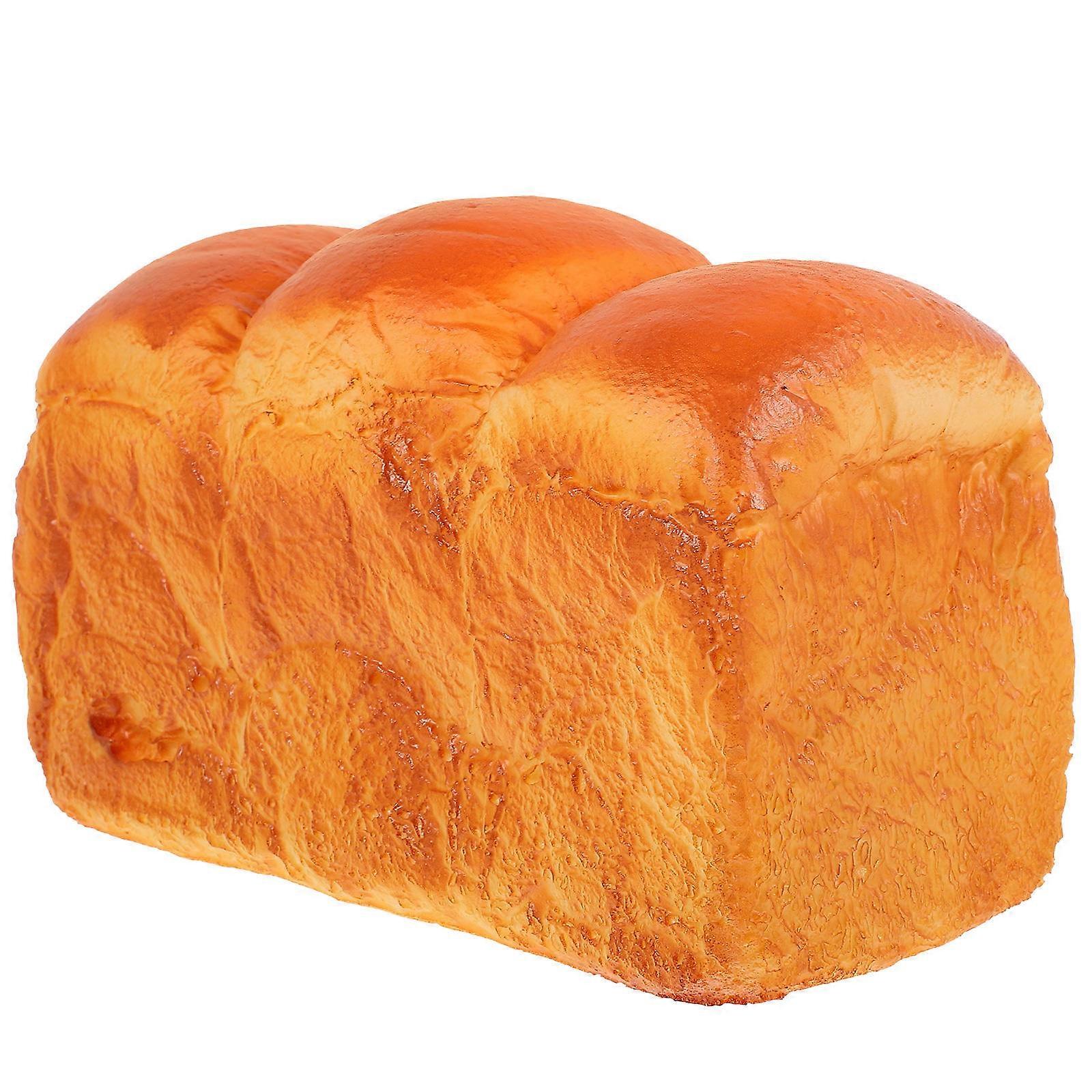 Lifelike Bread Model Artificial Bread for Home Decoration Orange PVC