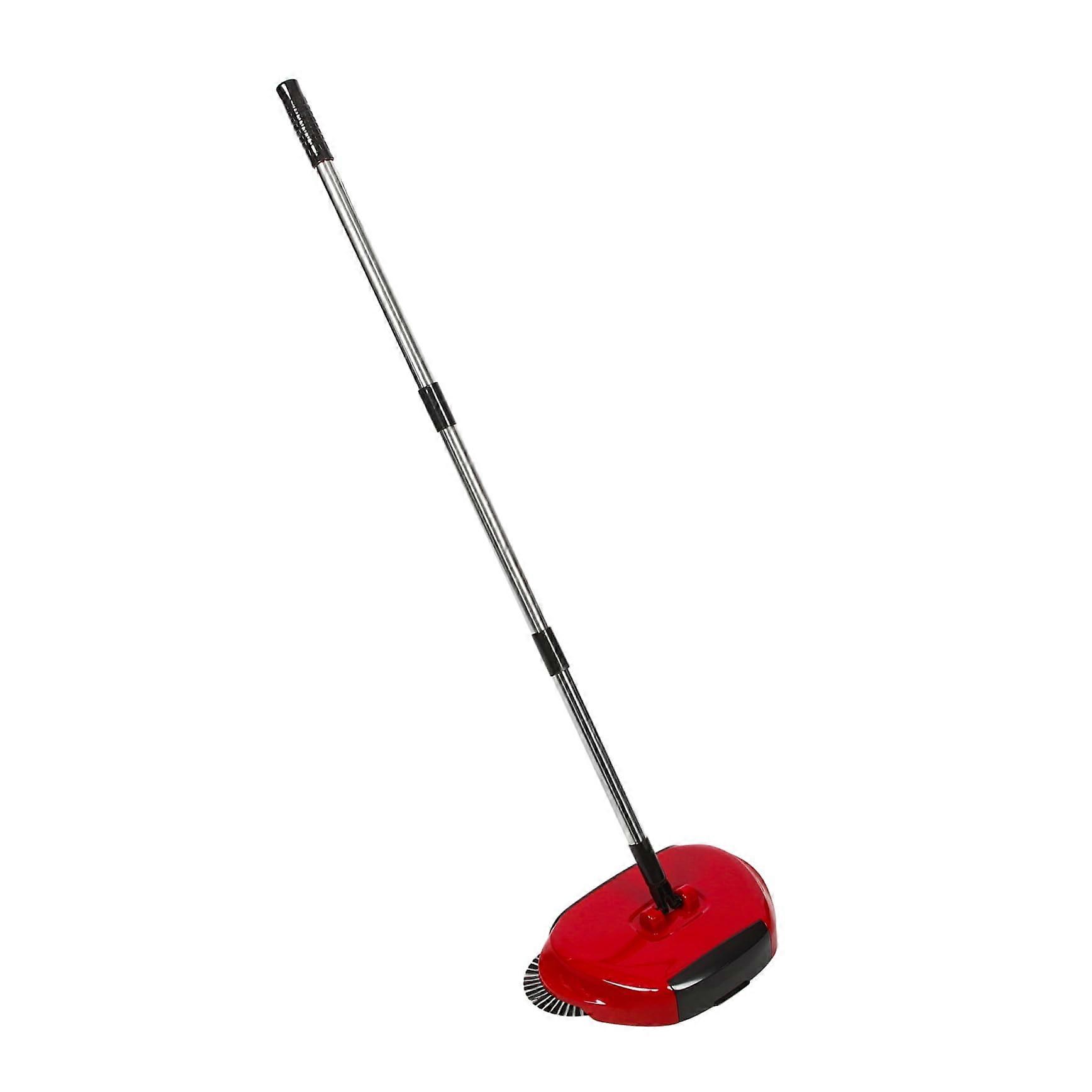 Hand Push Floor Sweeper with 360 Degree Rotating Broom and Dustpan for Home and Office Cleaning