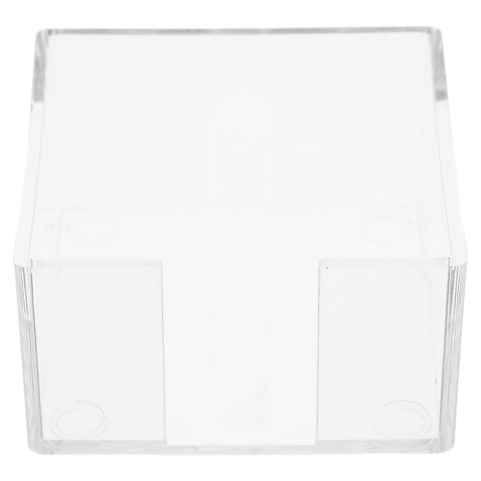 Clear Acrylic Notepad Holder for Storage School and Office Desk