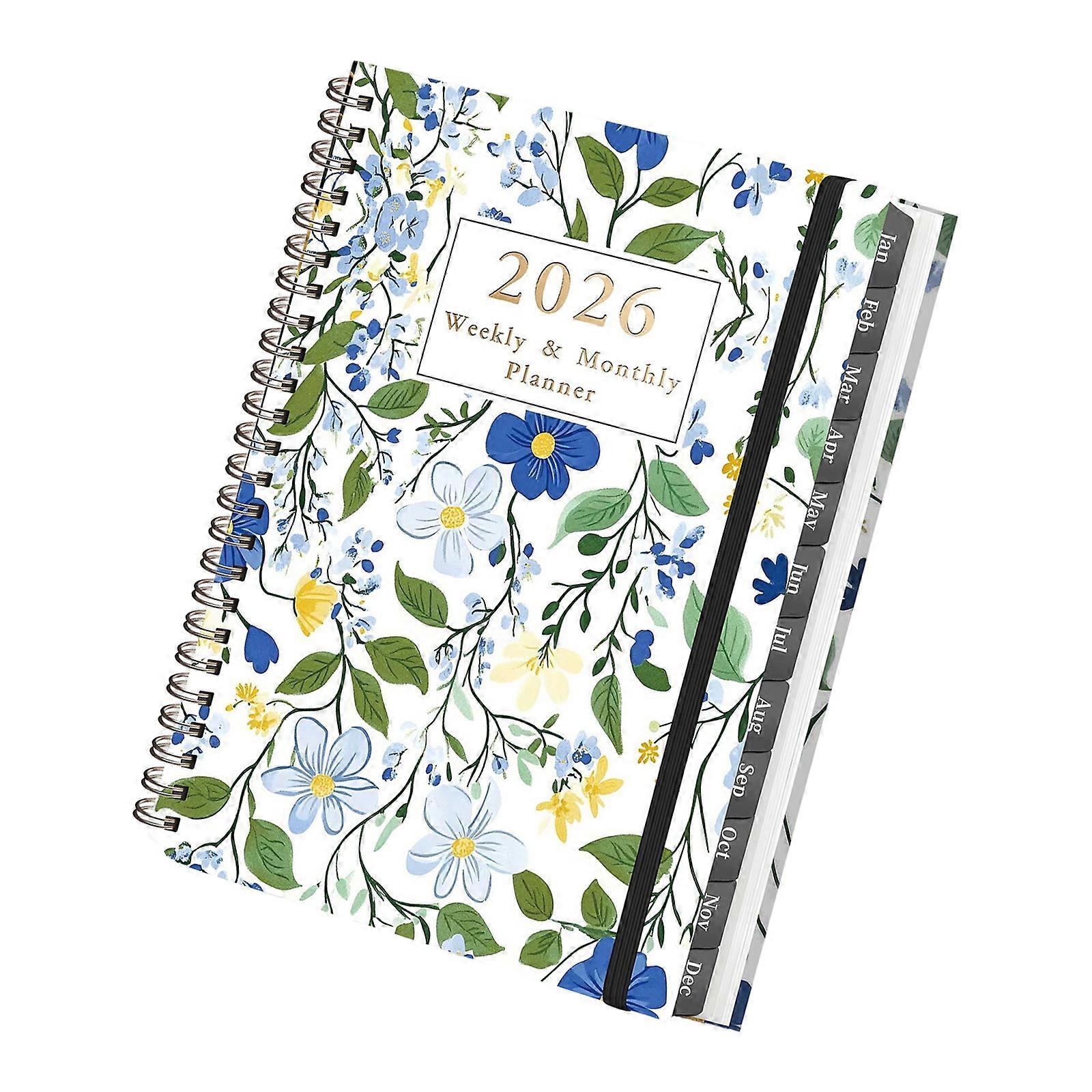 2026 Work Life Planner Travel Journal Schedule Notebook Compacts Size Task Tracking Systems Smooth Writing Experience Multicolor