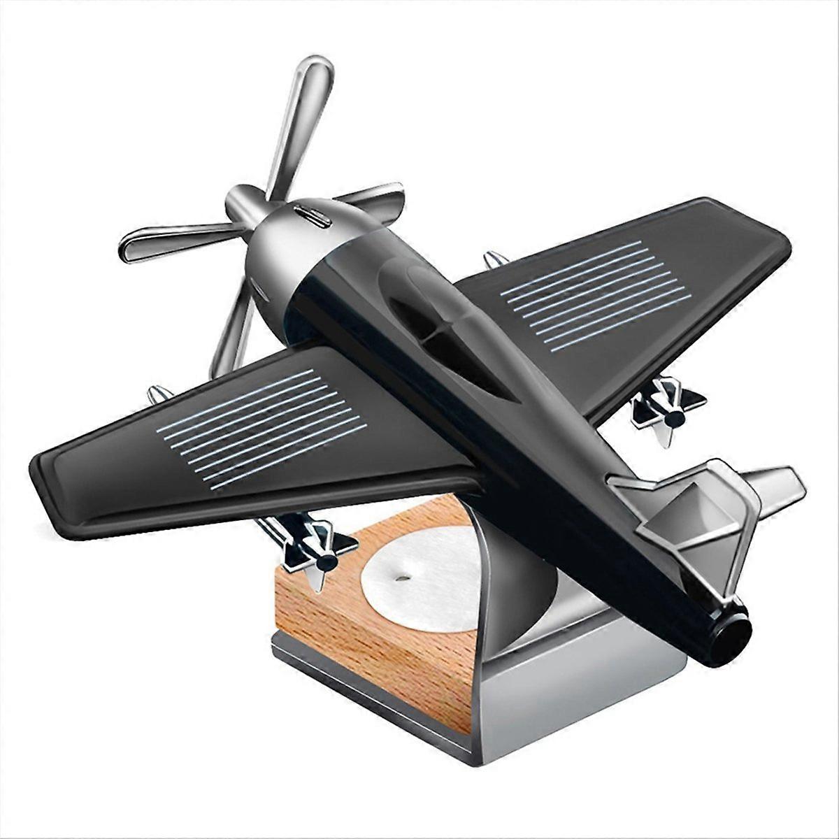 Solar Powered Rotating Aircraft Desktop Aircraft Decoration, A