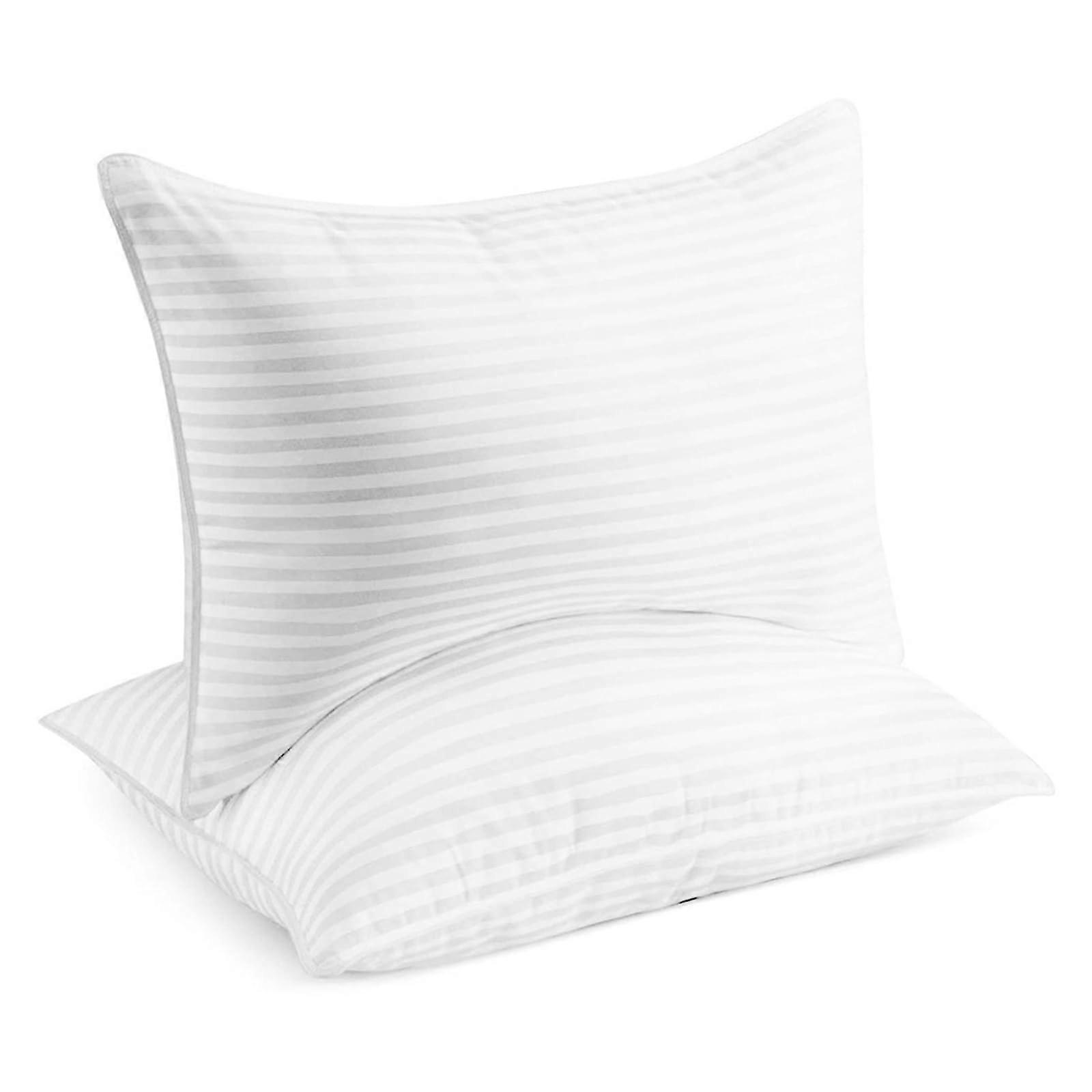 King Size Cooling Pillows Pack of 2 with Adjustable Loft and Breathable Hypoallergenic Fabric