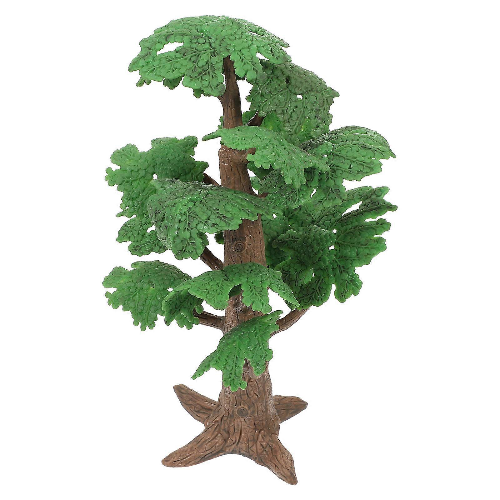 Tree Shaped Decor Simulation Tree Model for Desktop 3Pcs Green