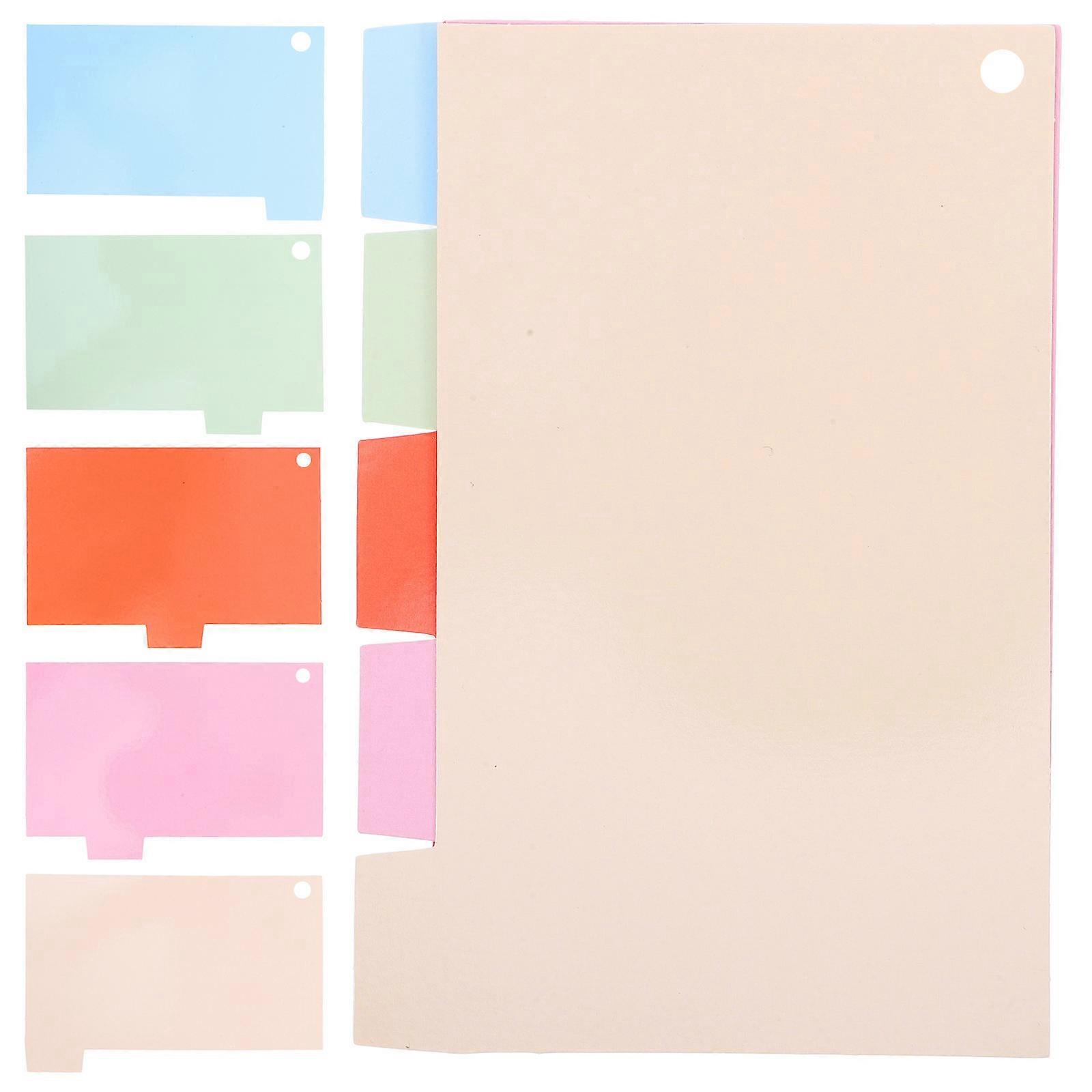 Index Card Dividers Notebook Tabs for Study 15 Sheets