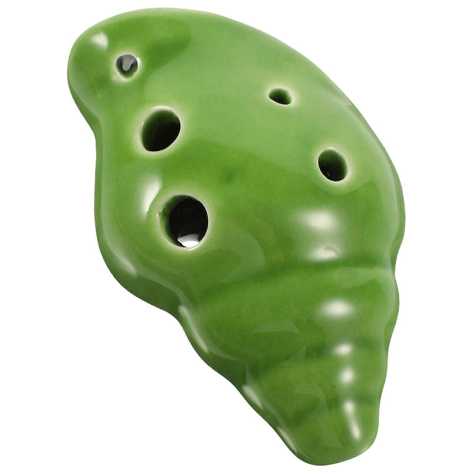 Professional Ocarina Instrument Ceramic 6-Hole for Practice 4Pcs