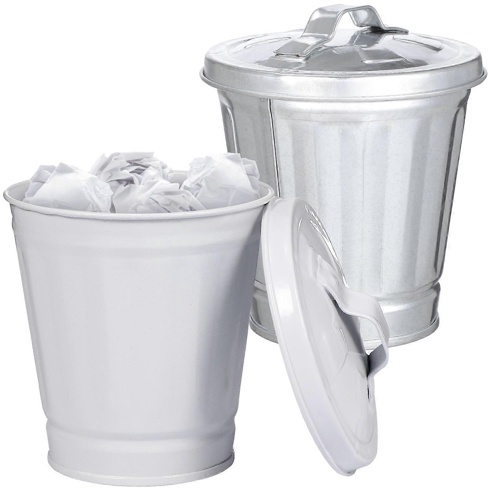 Small Garbage Cans Desktop Garbage Bins for Storage Use 10Pcs Assorted Color