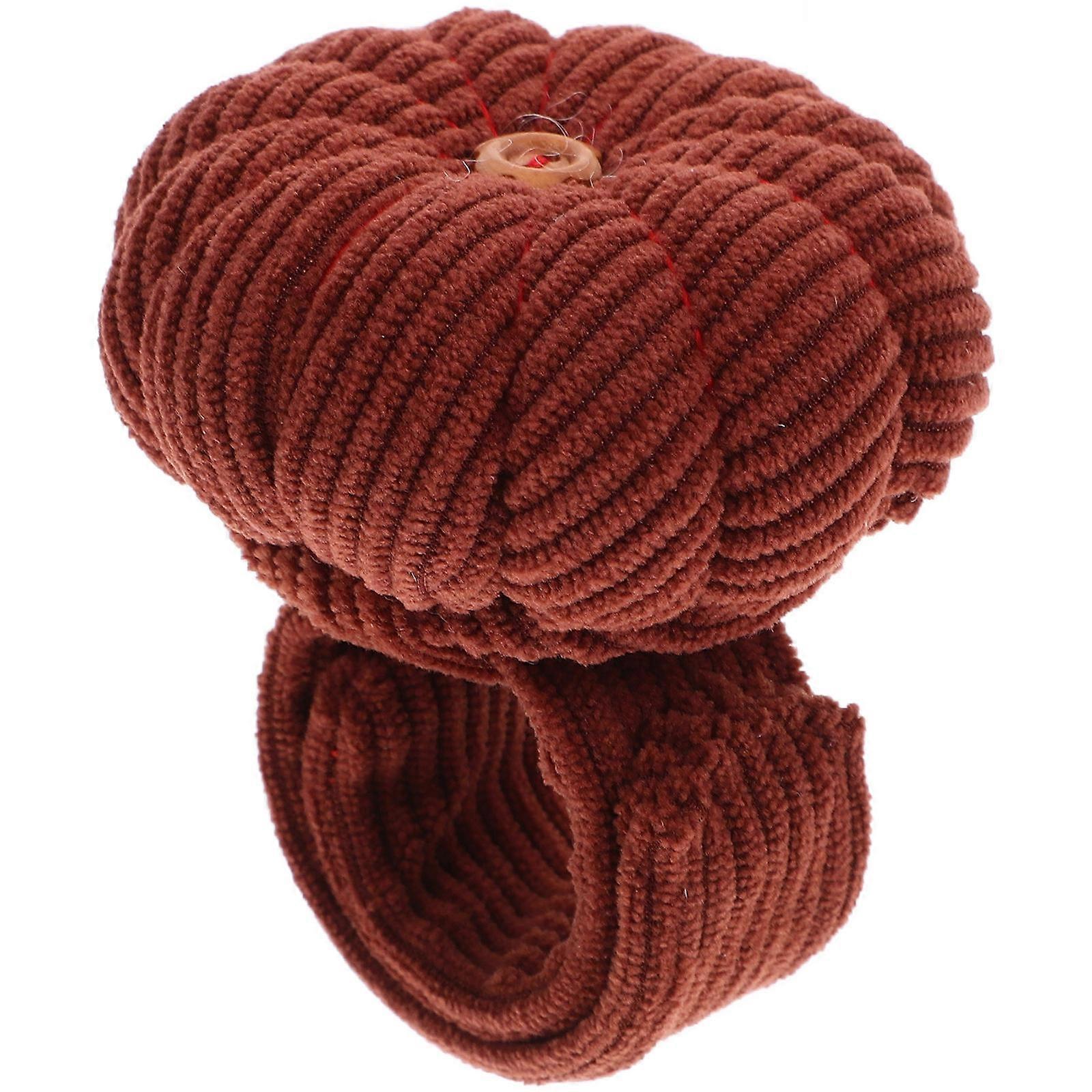 Corduroy Sewing Pin Cushion Wristband for Craft with Elastic Strap