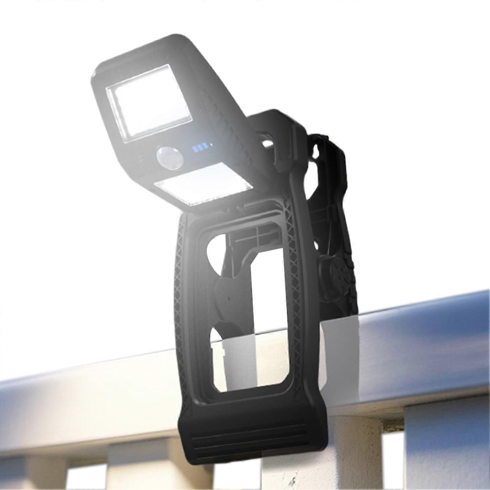 Clip On Solar Lights Waterproof Solar Powered 360Degree Motion Sensor Lamp Energy Saving Gate Fence Patio Shed Porch
