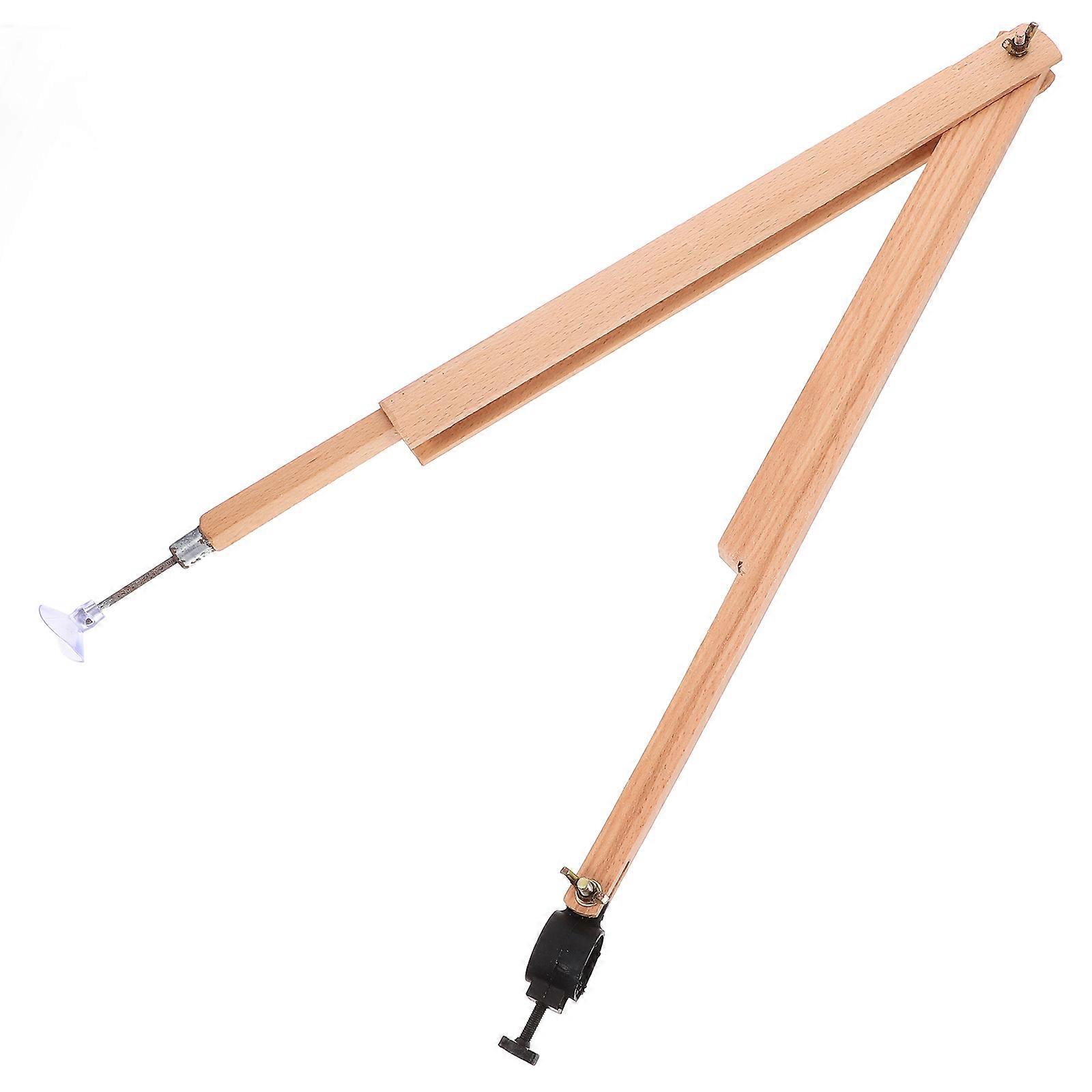 Teaching Demonstration Compass for Geometry Lessons with Wood Construction Beige to 120 cm