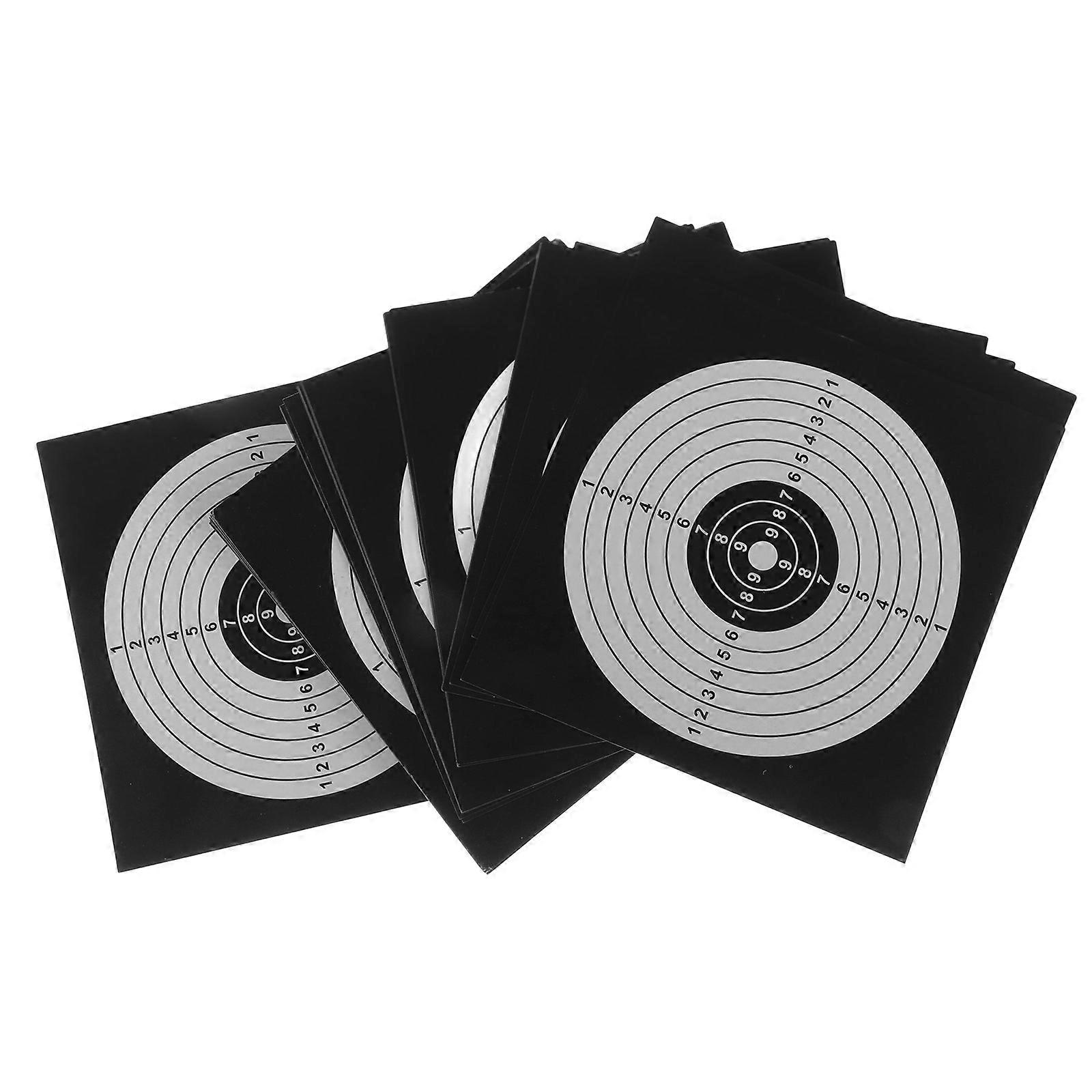 Shooting Target Paper Sheets for Precision Practice 100Pcs Pack Black