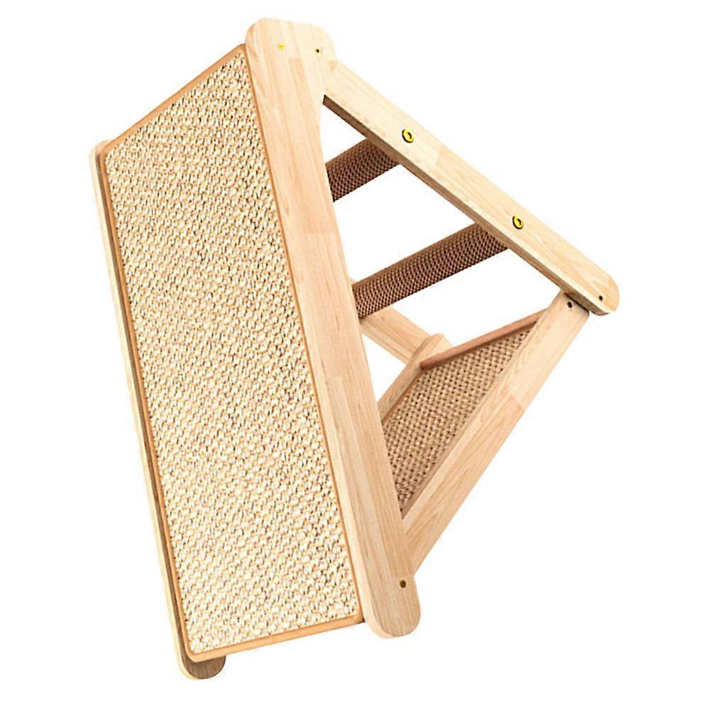 Sisal Scratcher Ramp For Indoor Use Crafted With Sturdy Triangular Structure Suitable For Small Cats 1Pack