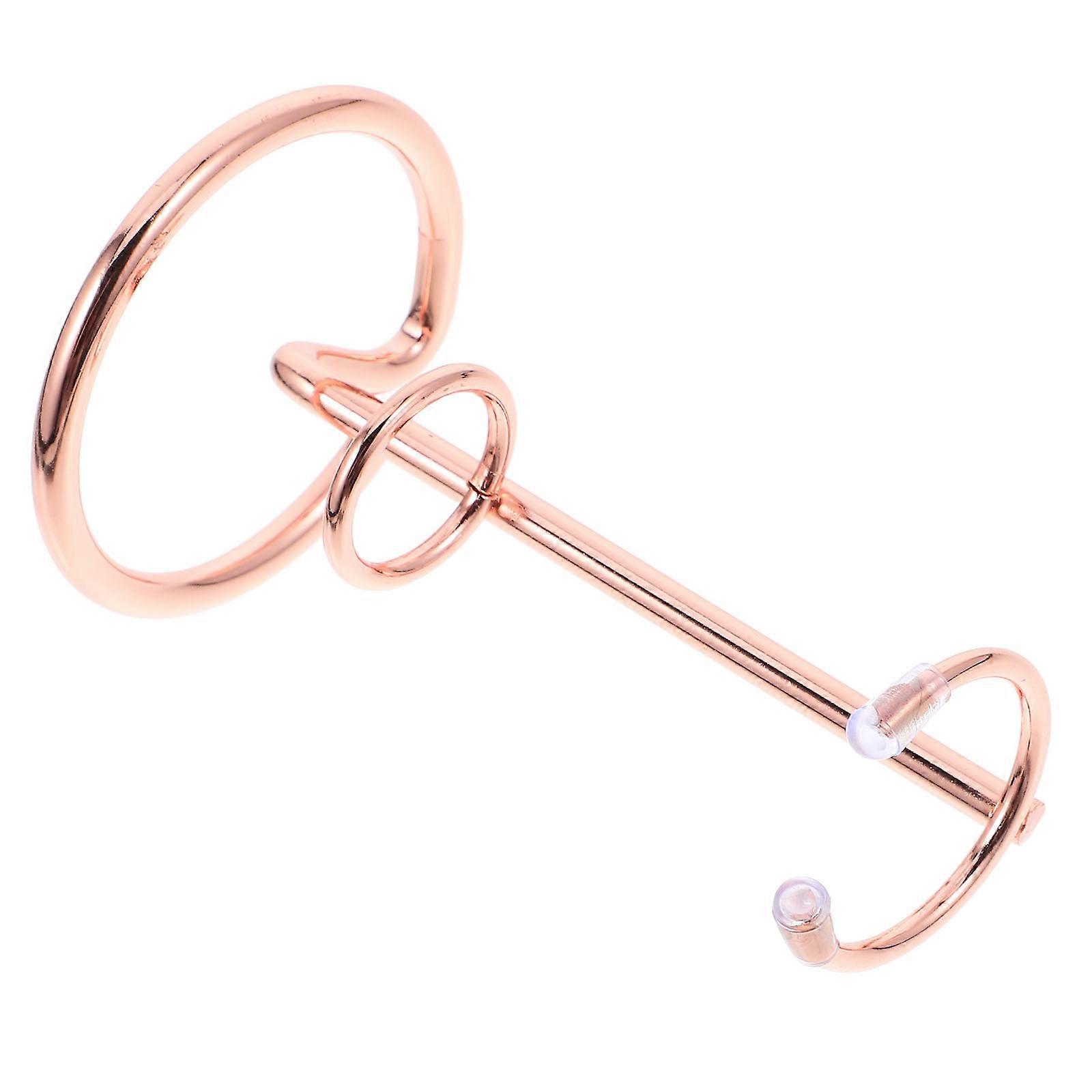 Mineral Display Stand Hexagonal Crystal Holder for Display 5Pcs