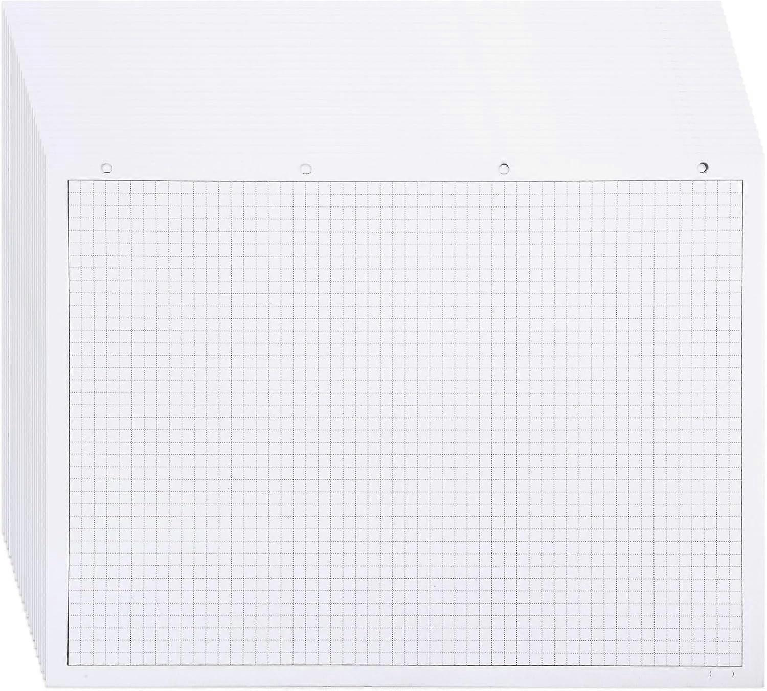 Graph Paper Pads Replacement Paper Quad Grid Paper Pad Special Scale Paper White Quadrille Pad Easy Tears Off Design Grid Notebook Binder Accessories 