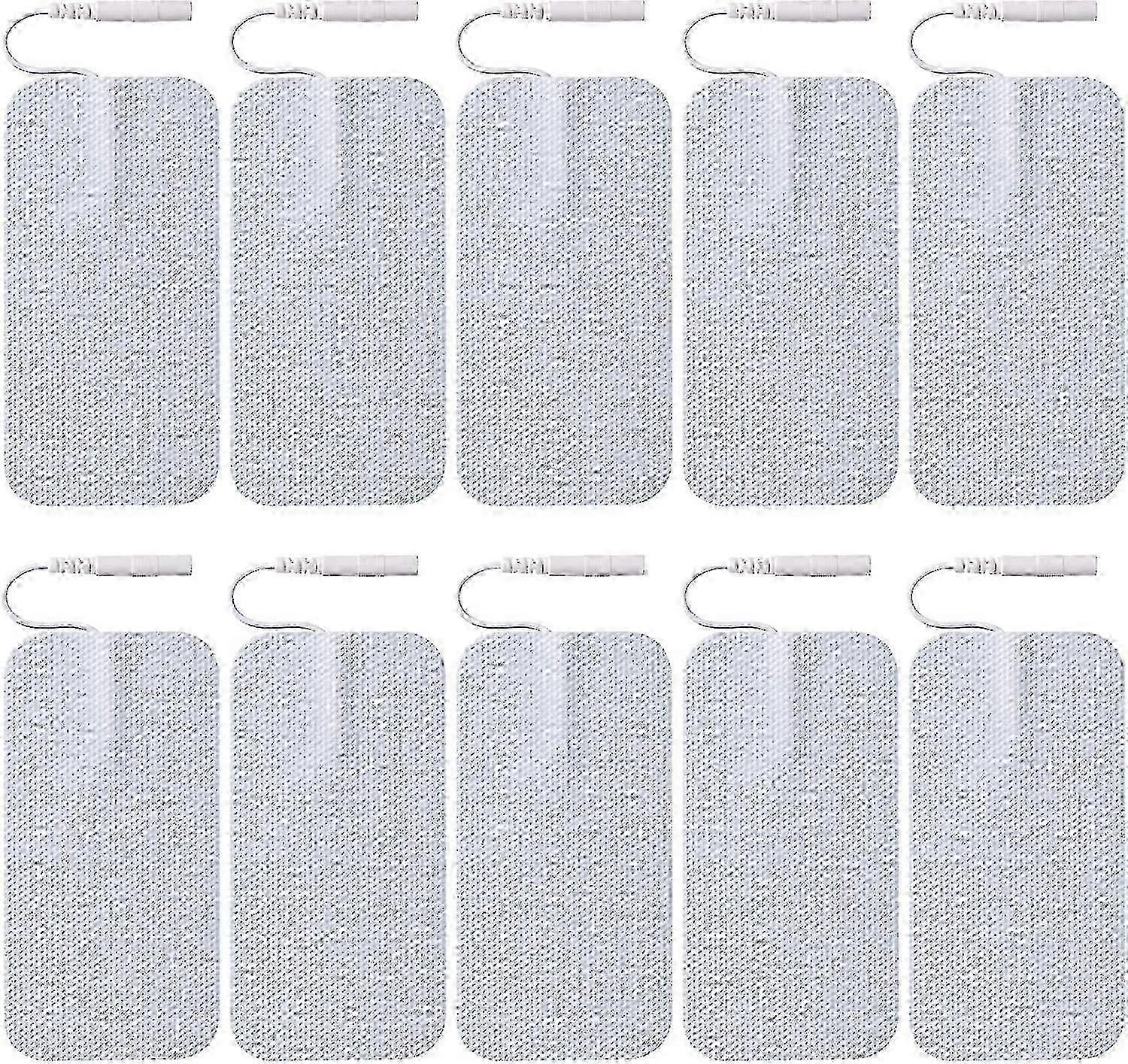 10 Large Electrode Pads for TENS Unit Replacement - Compatible with TENS Machine Therapy