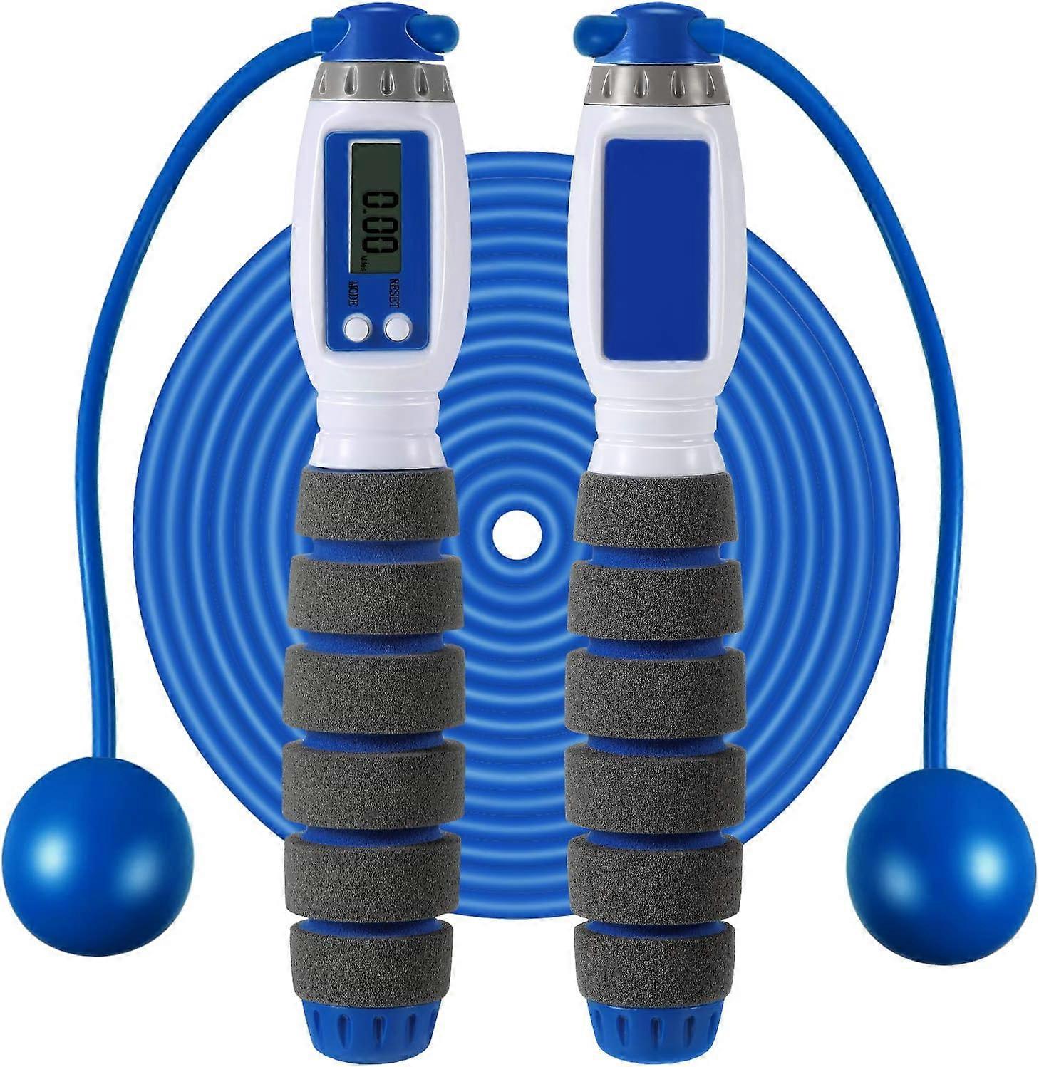 Adjustable Cordless Jump Rope with Digital Counting and Calorie Counter Fitness Jump Rope