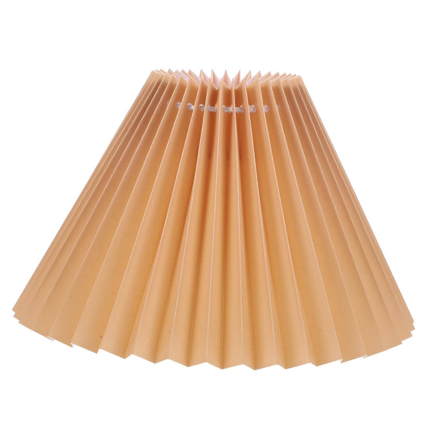 Modern Pleated Table Lamp Shade with Elegant Design for Bedside or Desk Lighting Replacement