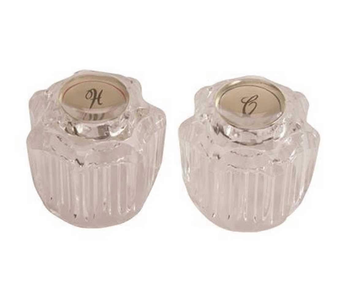 Handle Replacement Kit for Delta Faucet, Durable Hot and Cold Set for Kitchen and Bathroom