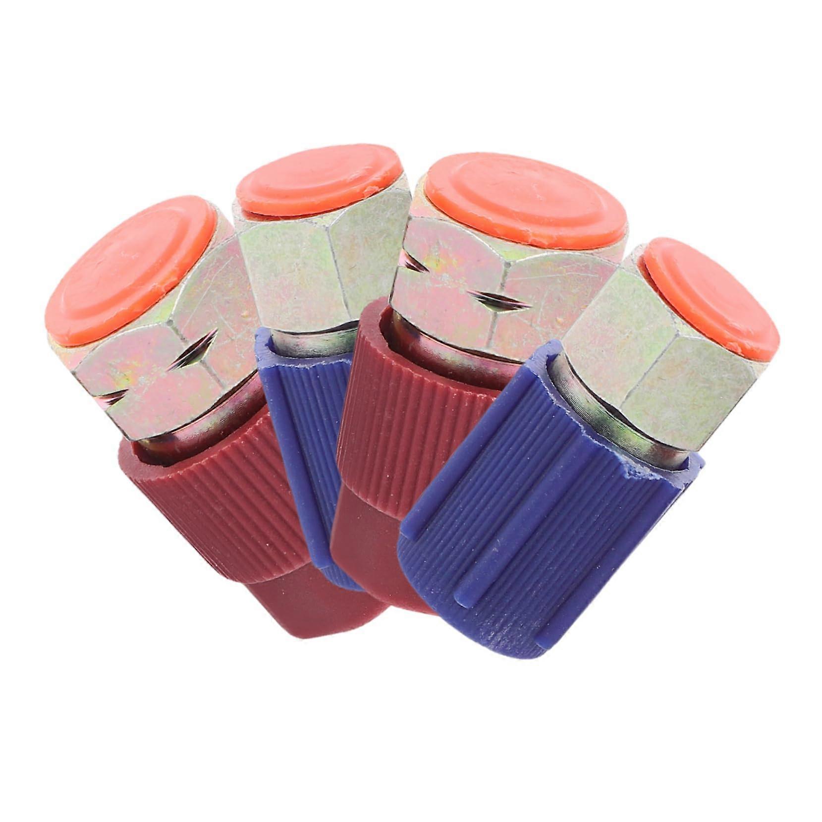 R134a Quick Coupler Adapter Set with Caps,  Low Side LeakProof Fittings for Automotive AC
