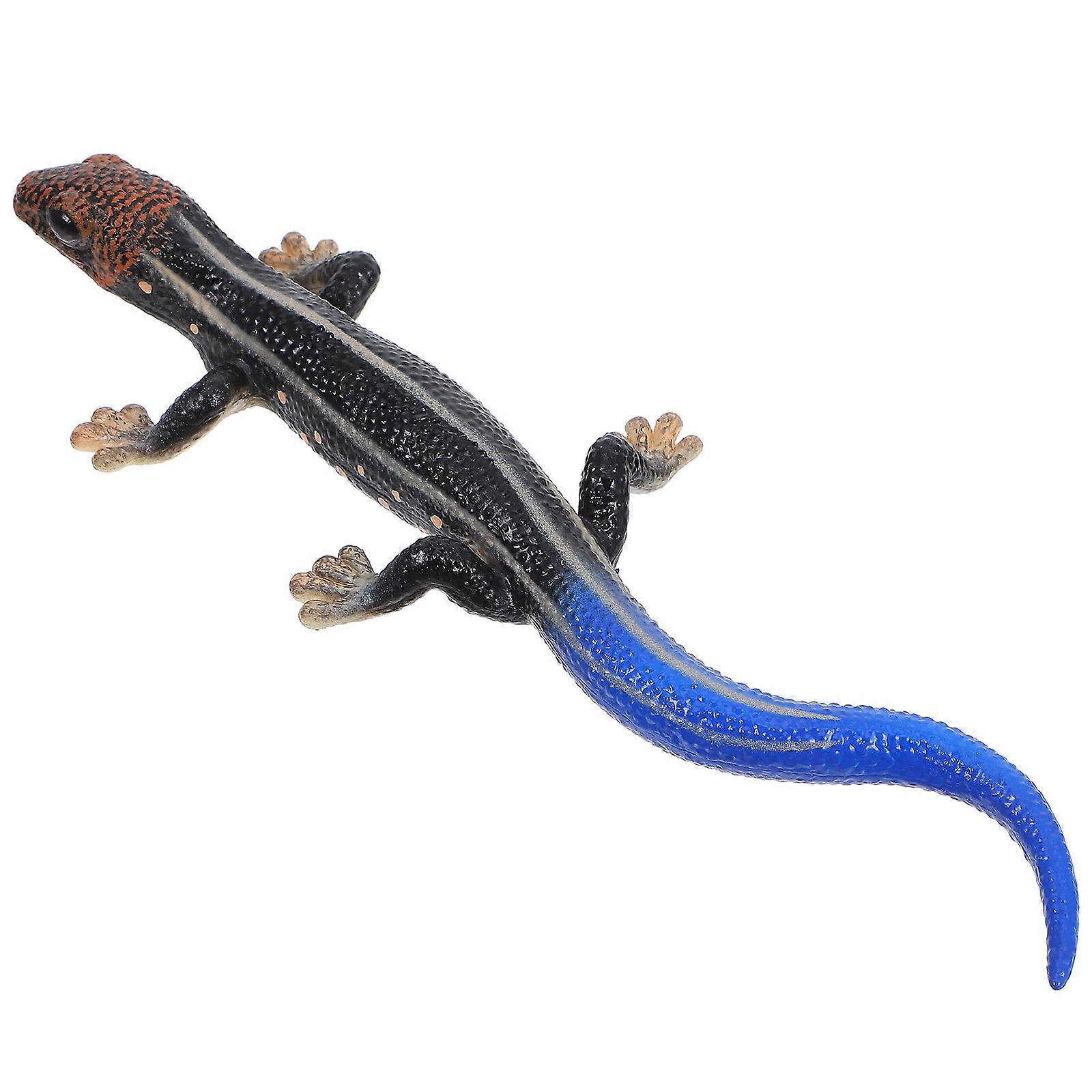 Artificial Lizard Model Educational Toy for Kids Multi Pvc Realistic Design 1Pcs