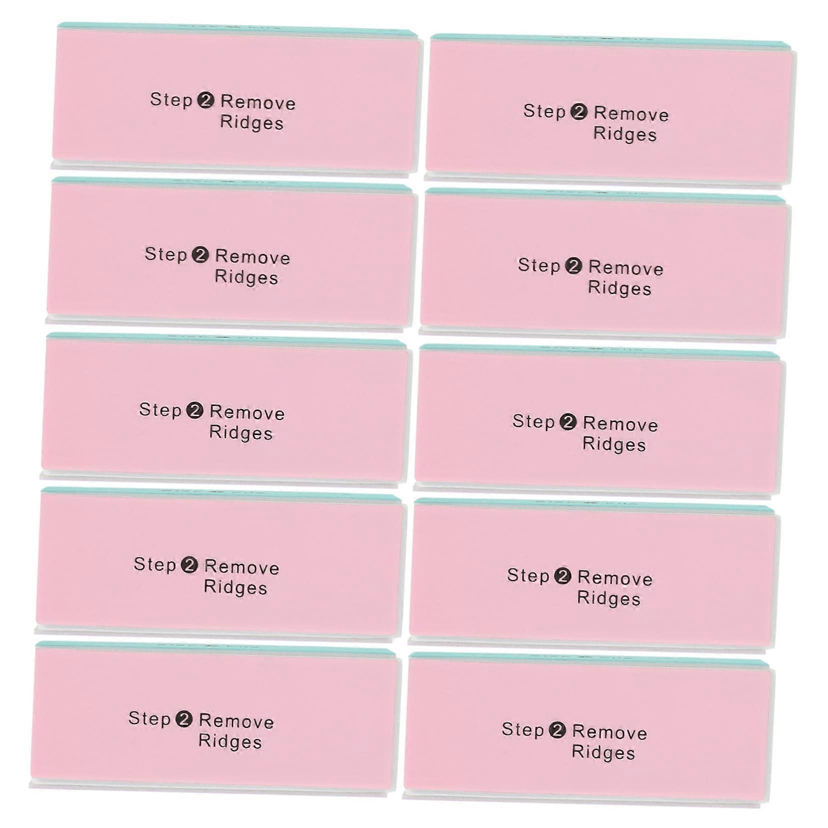 10pcs Four Sided Nail Buffer Block and File for Manicure, Professional Nail Shaping Tool