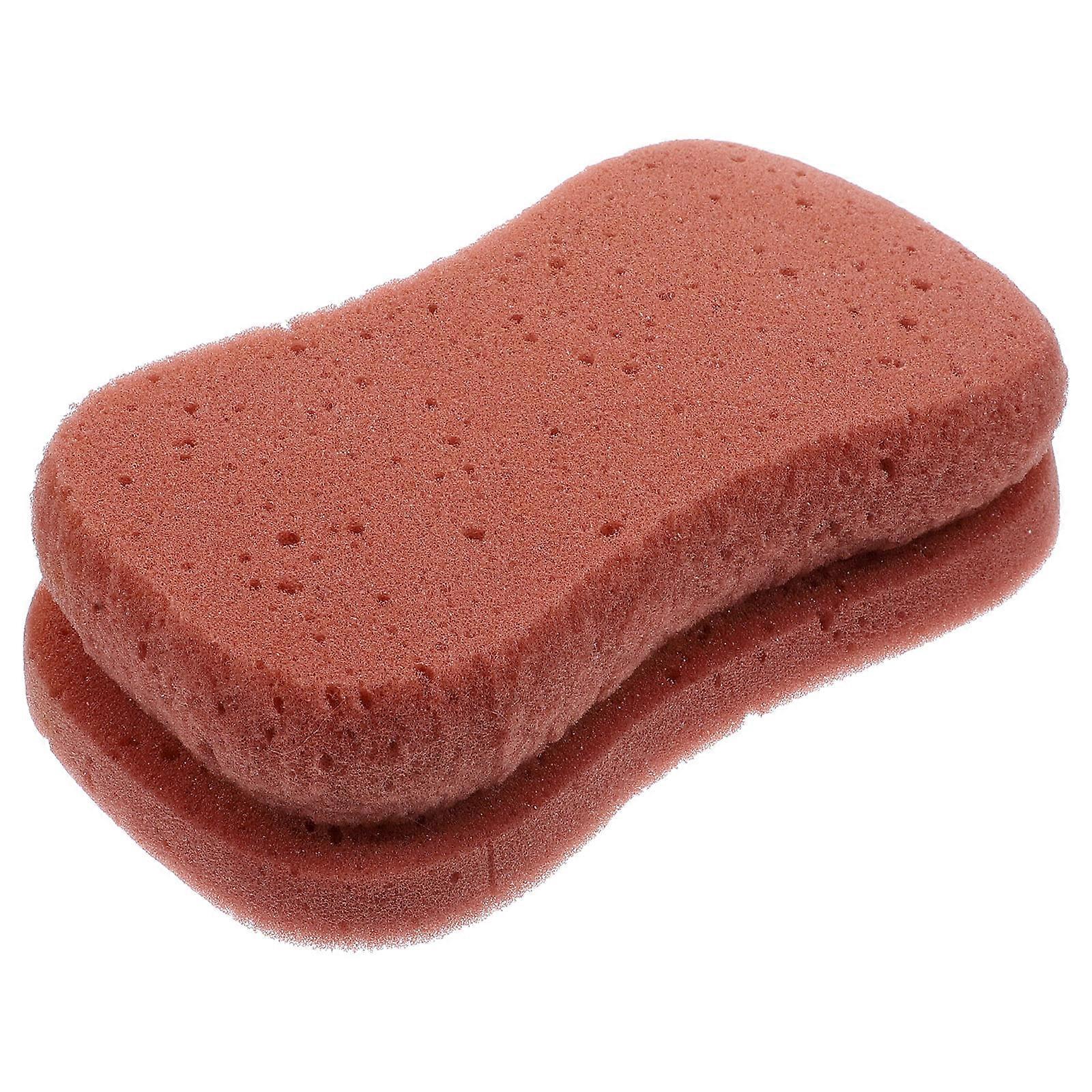 Brown Bath Sponge Shower Pouf for Bathing Skin Exfoliating Scrubber