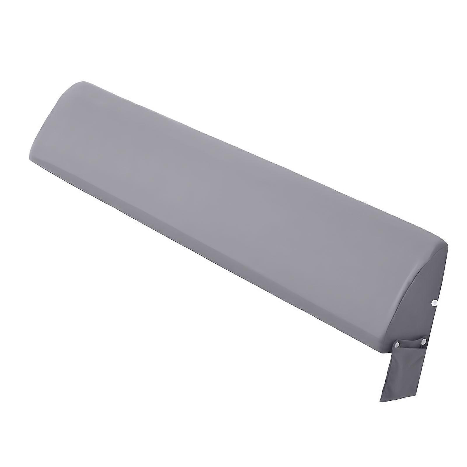 Tall Density Spongiform Segment Pillow for Comfort Support and Difference Sealing Between Bed and Wall Ceases Items Dropping Simple Polyester Cover