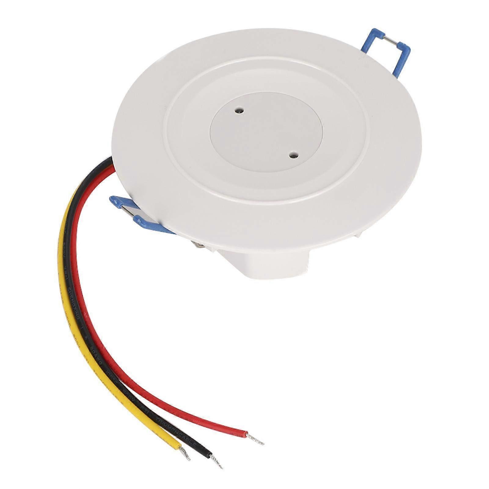 Microwave Motion Sensor Switch AC 110V240V with Wide Sensing Range and Adjustable Delay for Bathroom