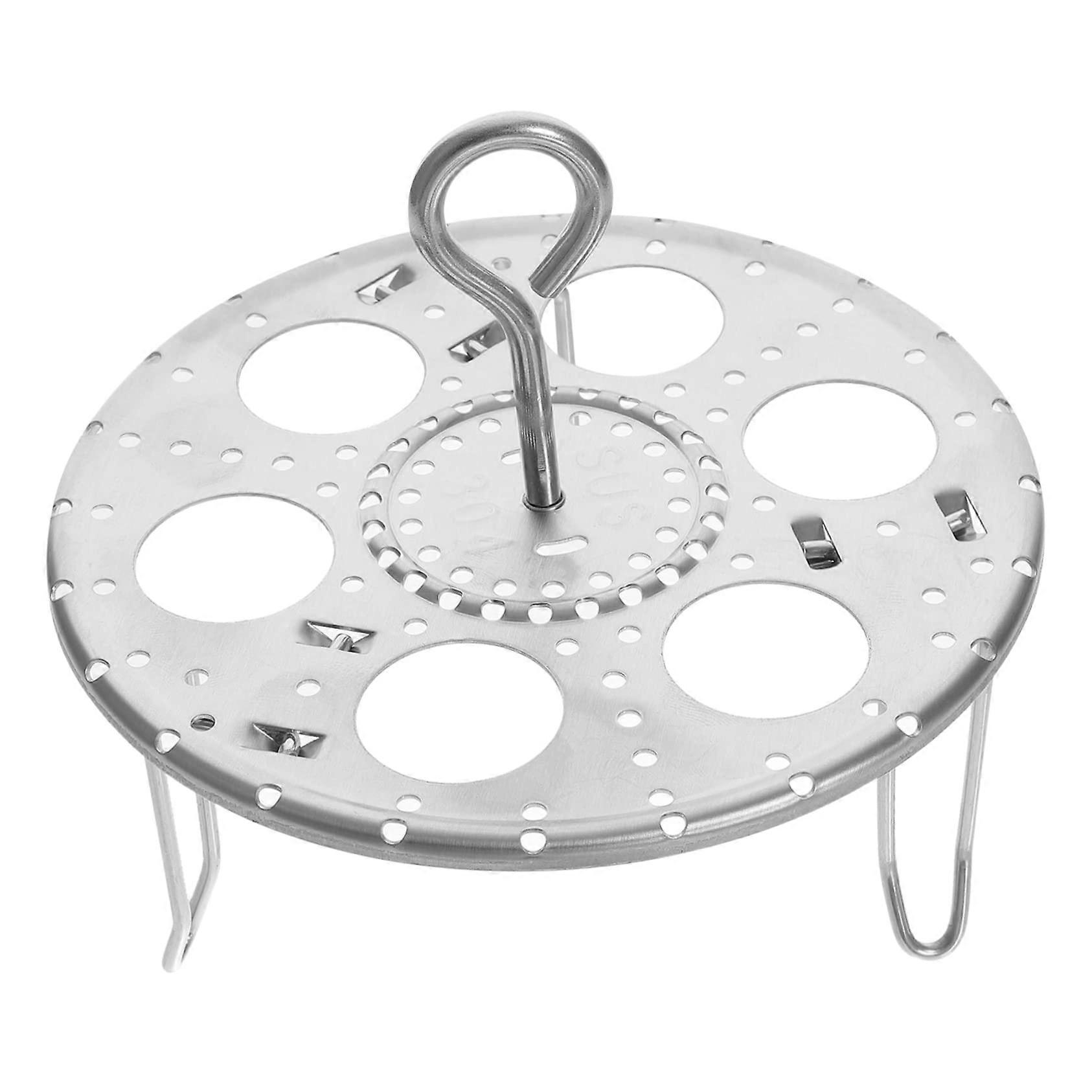 2Pcs Stainless Steel Foldable Steamer Rack for Cooking Pots Fish Vegetables Eggs ThreeLeg Base