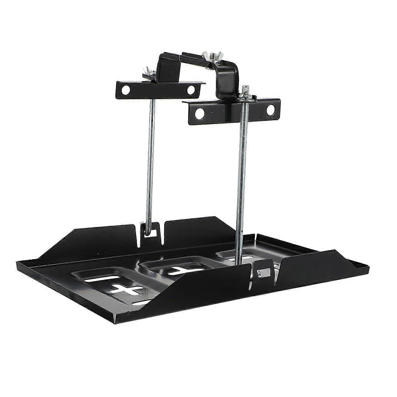 Battery Hold Down Kit, Steel Adjustable Battery Bracket for Car and Boat with Mounting Hardware