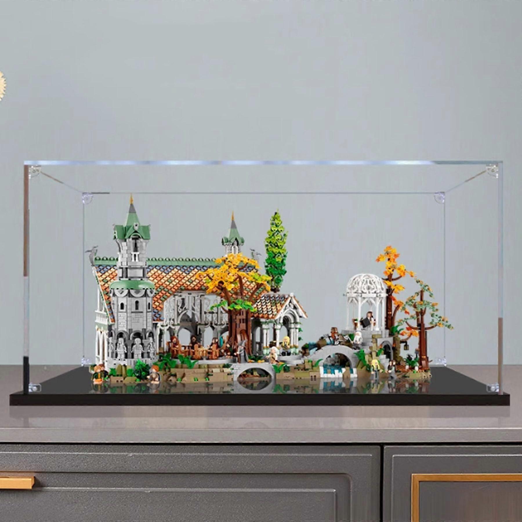 Large Acrylic Display Case for  10316 Model Kit, Clear Dustproof Box with 3mm Crystal Panels