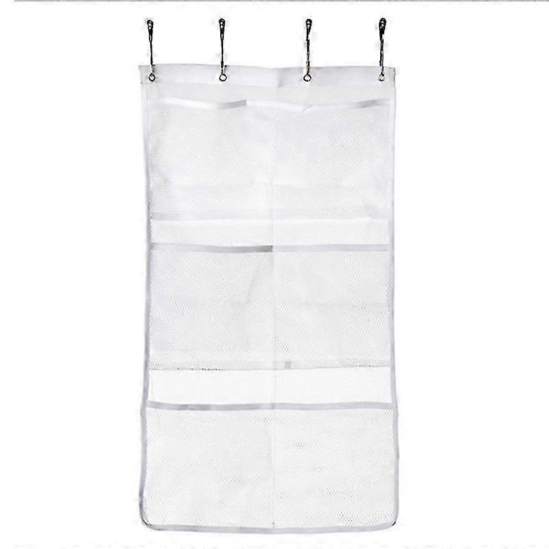 Quick dry shower caddy with 6 pockets for bathroom organization