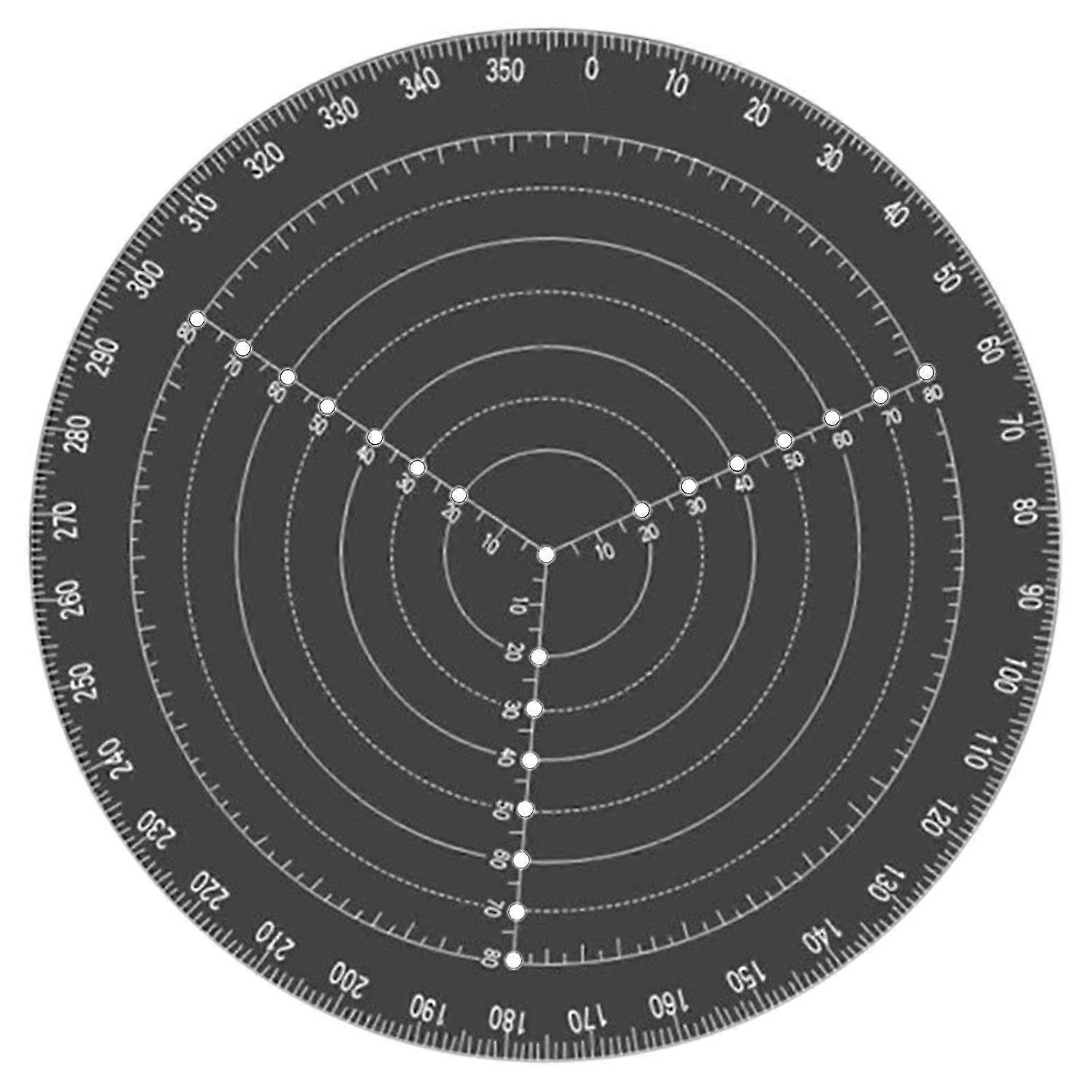 Woodworking Circle Radius Measuring Gauge - Round Centering Compass Ruler for Precision Woodturning Projects