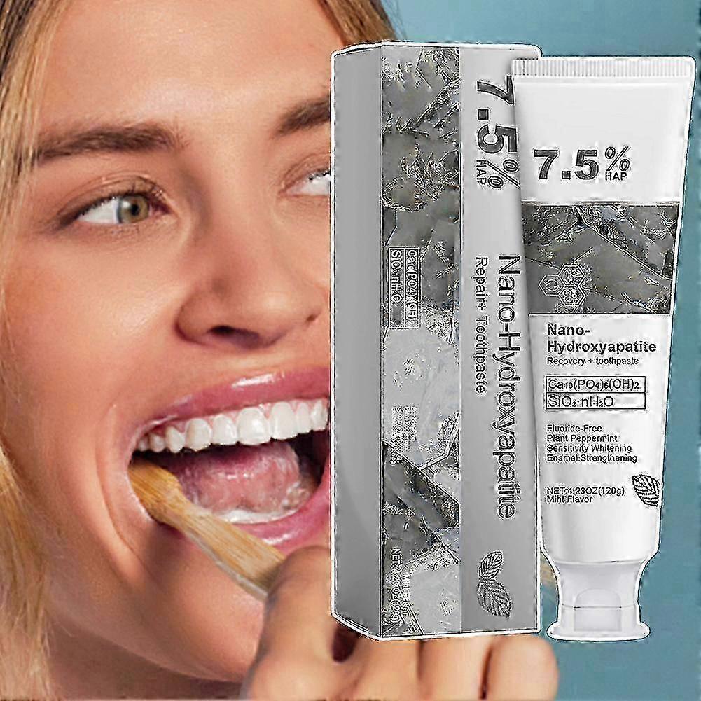 7.5% Nano-Hydroxyapatite Toothpaste, Remove Coffee Tea Stains, Hotel Bathroom