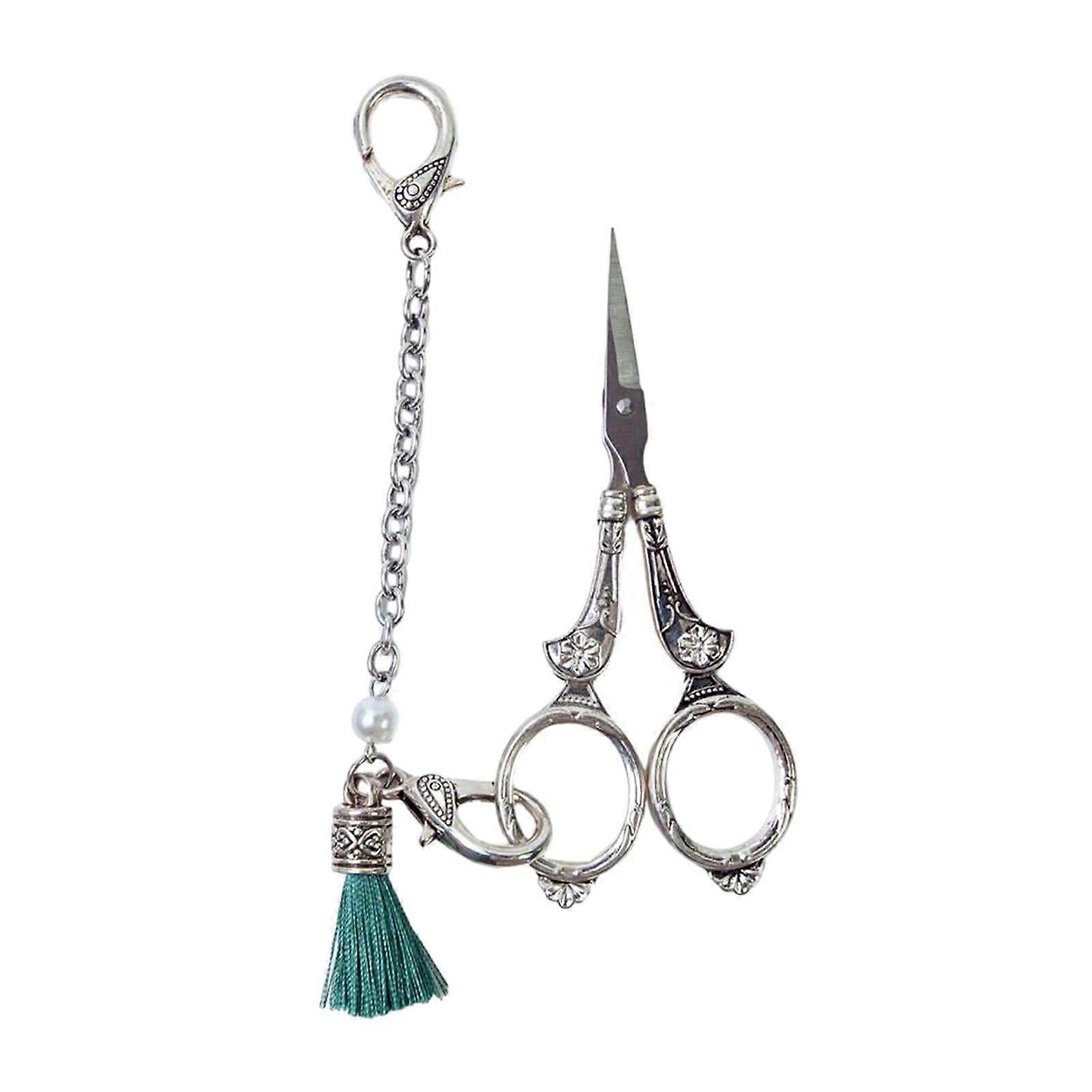 Embroidery Scissors Antique with Lanyard Multifunction Sewing Cutting Shears C