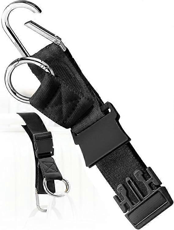 Extendable luggage straps with automatic buckles