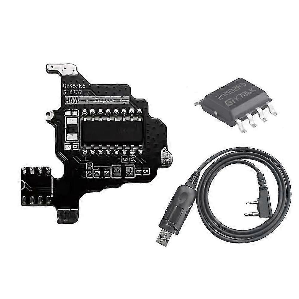 For K5/K6 SI4732 Module+2M ExpansionChip+Programming Cable Shortwave Radio Module Intercom Modificat